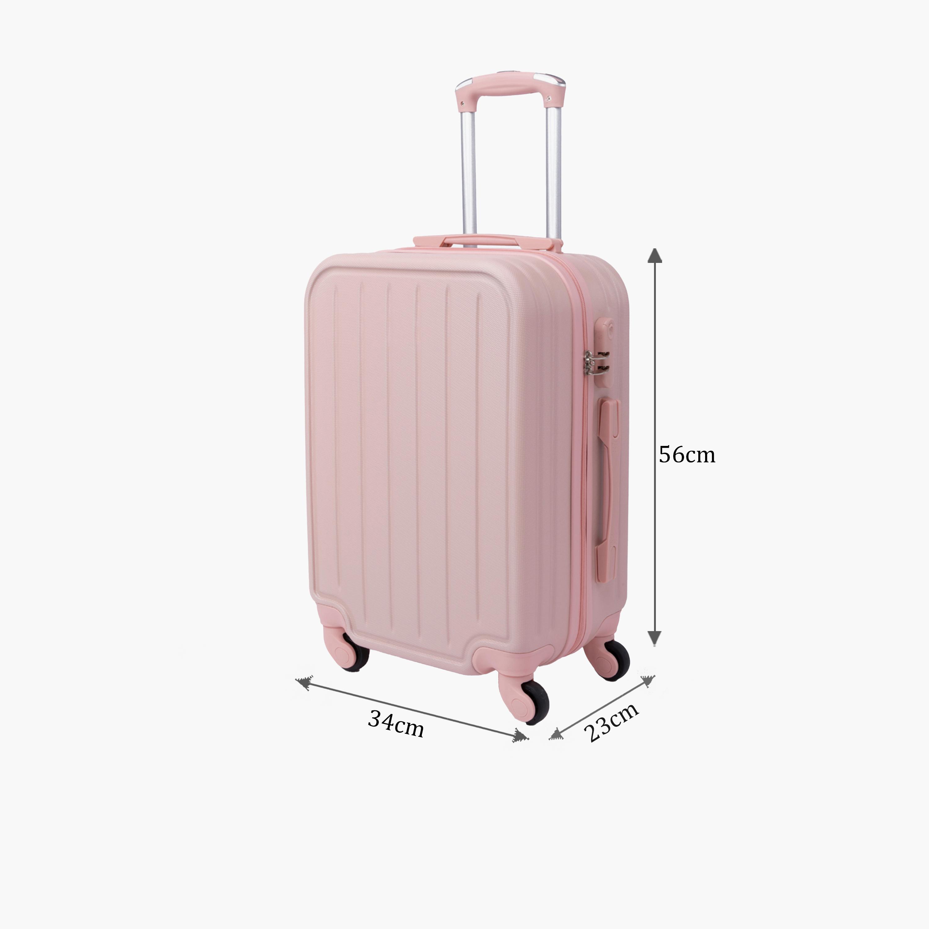 LIMRA 56 CM Small Cabin ABS Hard Sided 4-Wheeler Spinner Luggage with Combination Lock-travel-luggagesandbags-luggage-image-2
