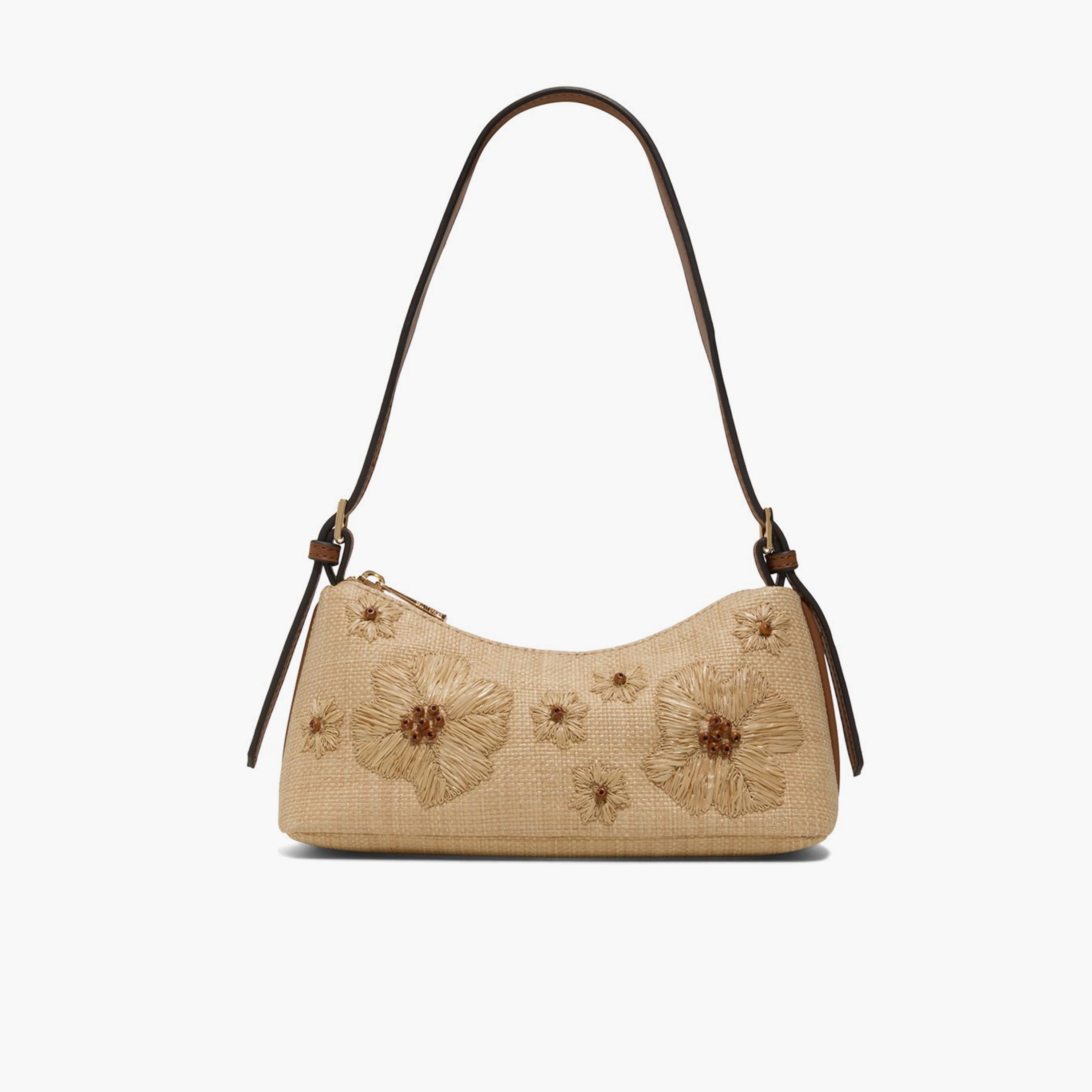 كول ات سبرينغ - شنطة كتف مزينة بينكي بسحاب إغلاق وحزام قابل للتعديل | 25 × 9 × 18 سم-women-bagsandwallets-handbags-image-1