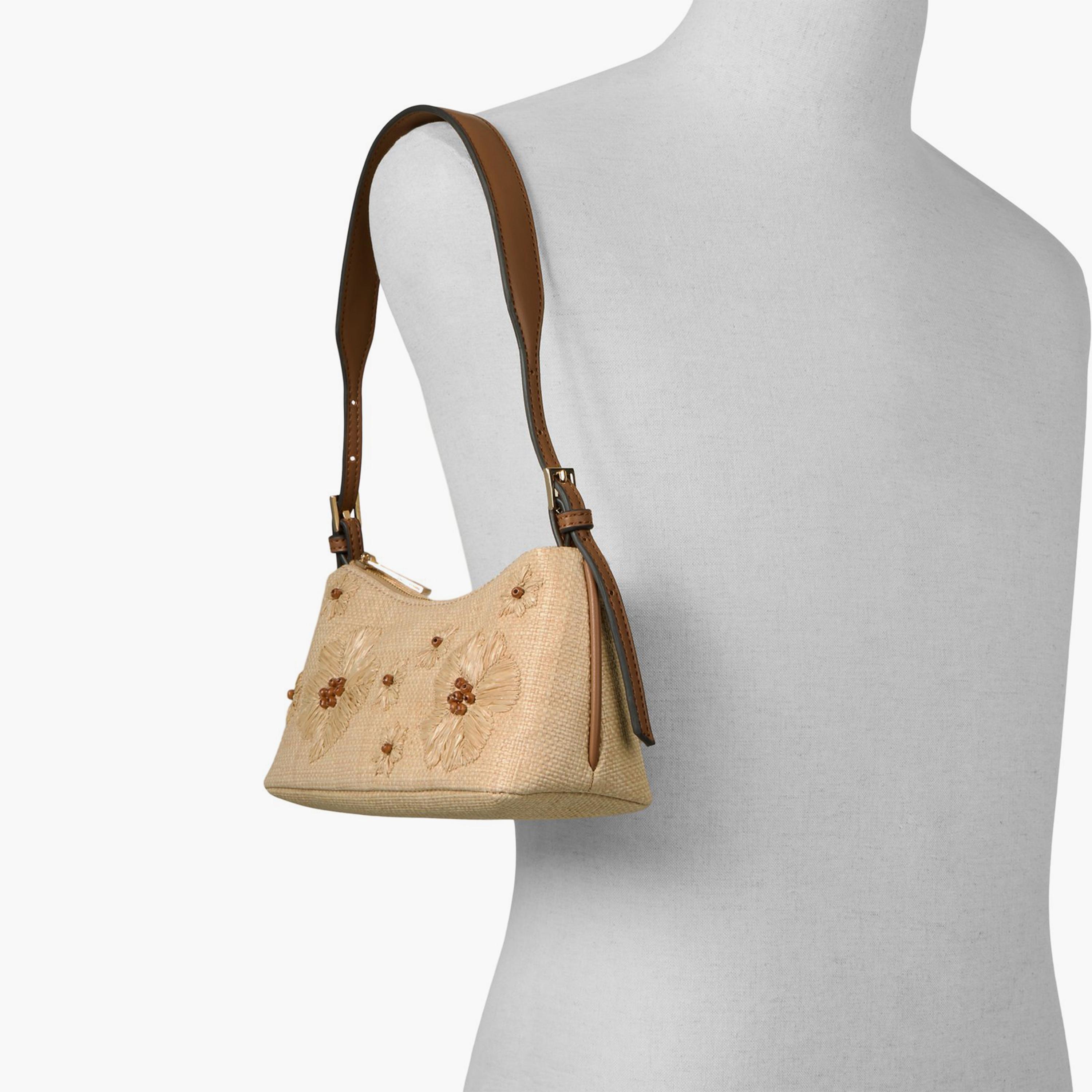 كول ات سبرينغ - شنطة كتف مزينة بينكي بسحاب إغلاق وحزام قابل للتعديل | 25 × 9 × 18 سم-women-bagsandwallets-handbags-image-4