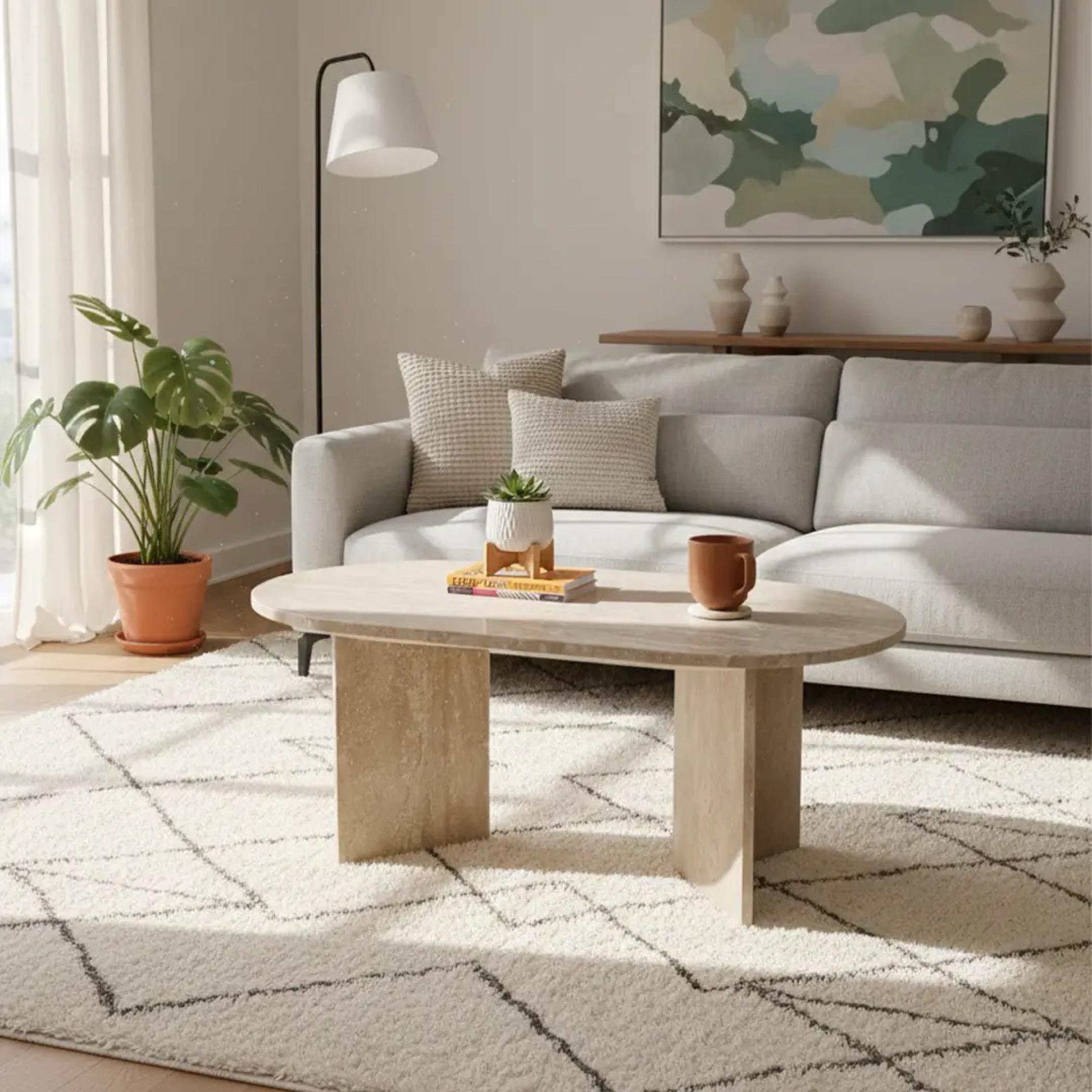 Lamac Dara Marble Top Coffee Table