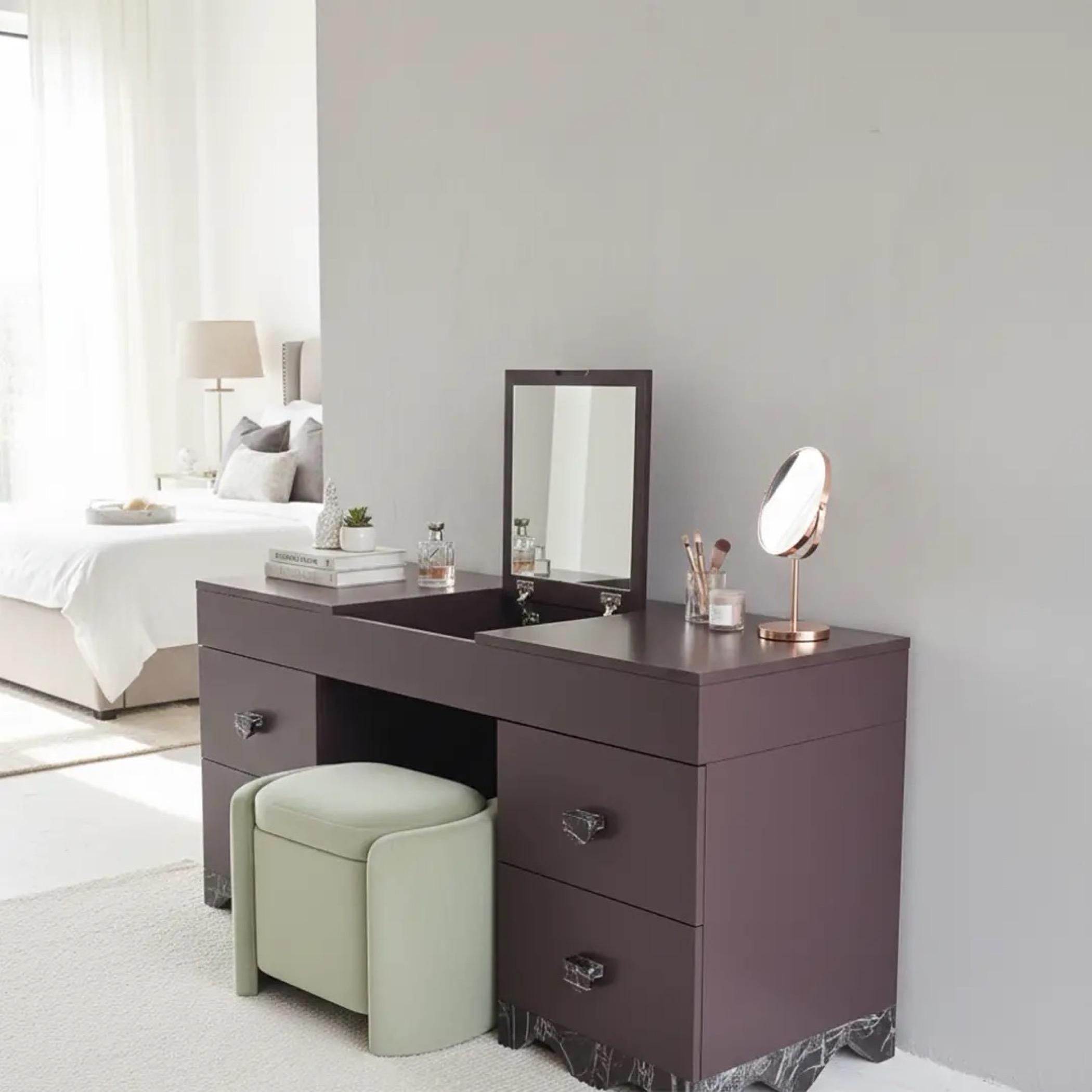 Lamac Rosalia 4-Drawer Dresser with Mirror