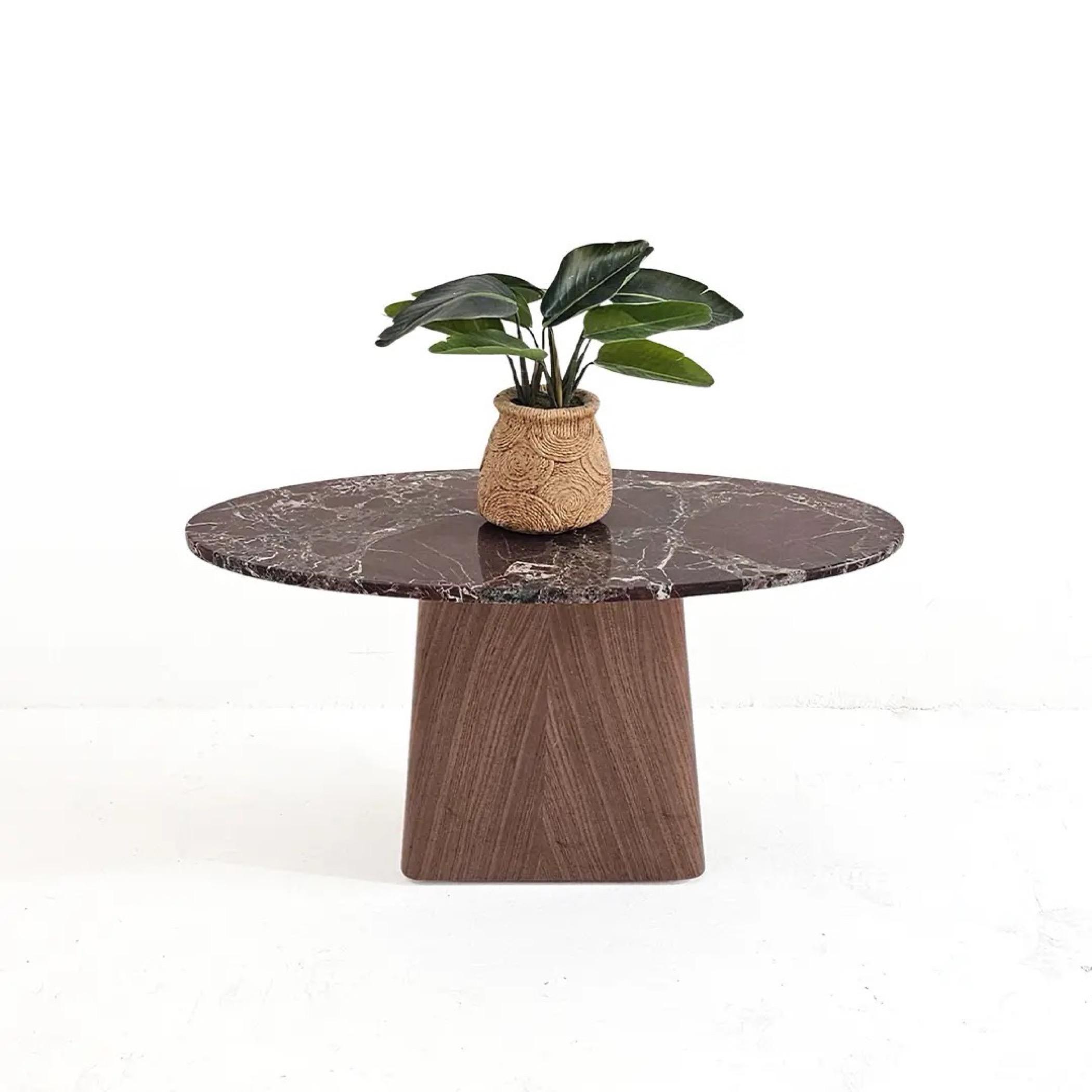 Lamac Rosette Marble Top Coffee Table