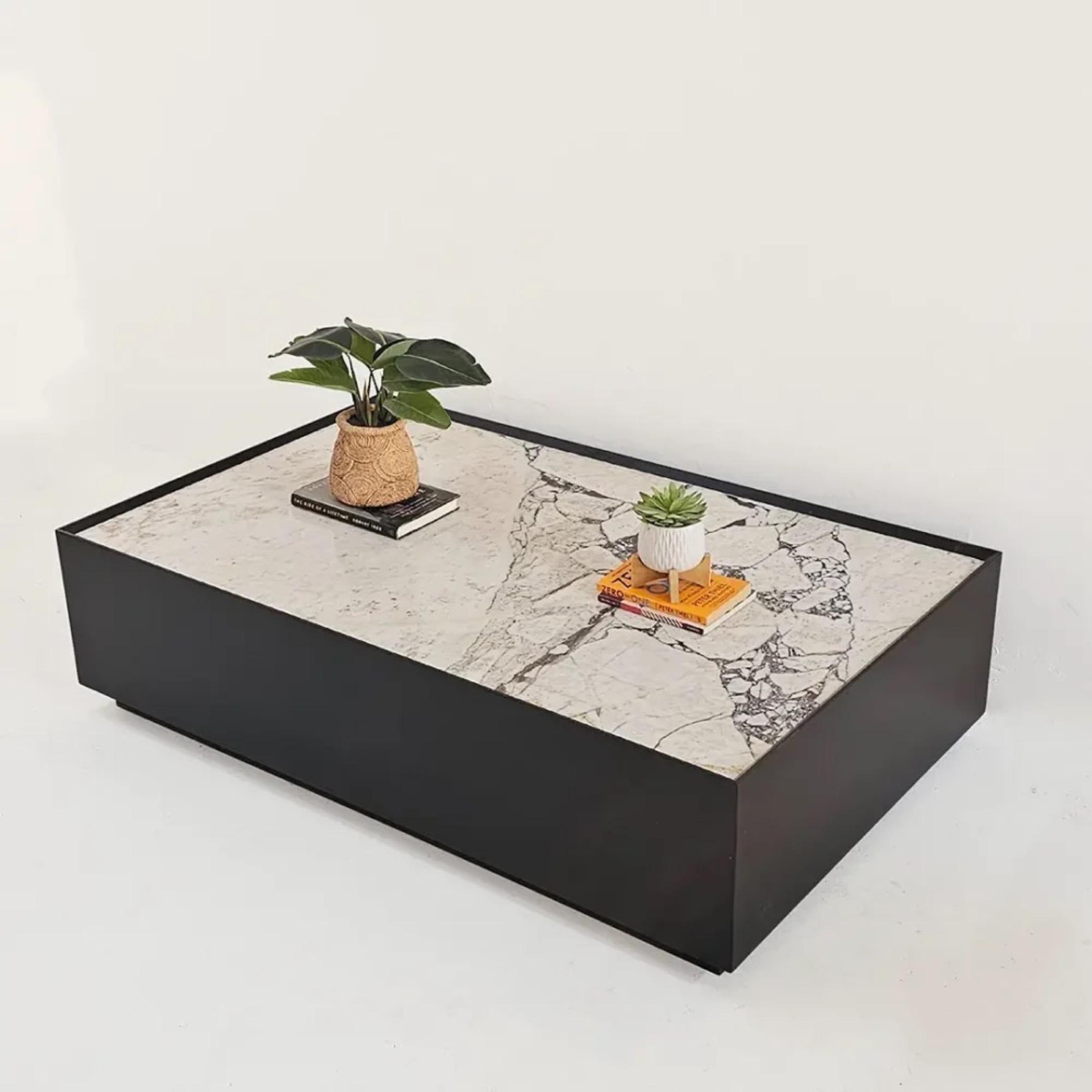 Lamac Vireo Marble Top Coffee Table