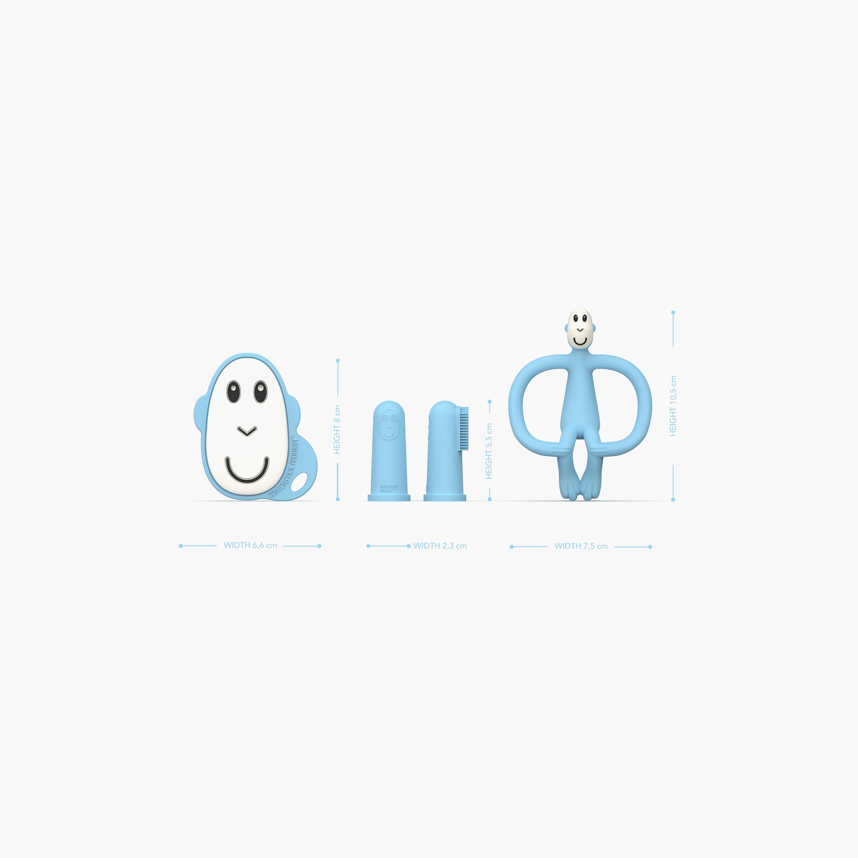 طقم "تيثينج ستارتر" المبتدئ للعضاضات من ماتش ستيك مونكي-baby-feeding-teethers-image-5
