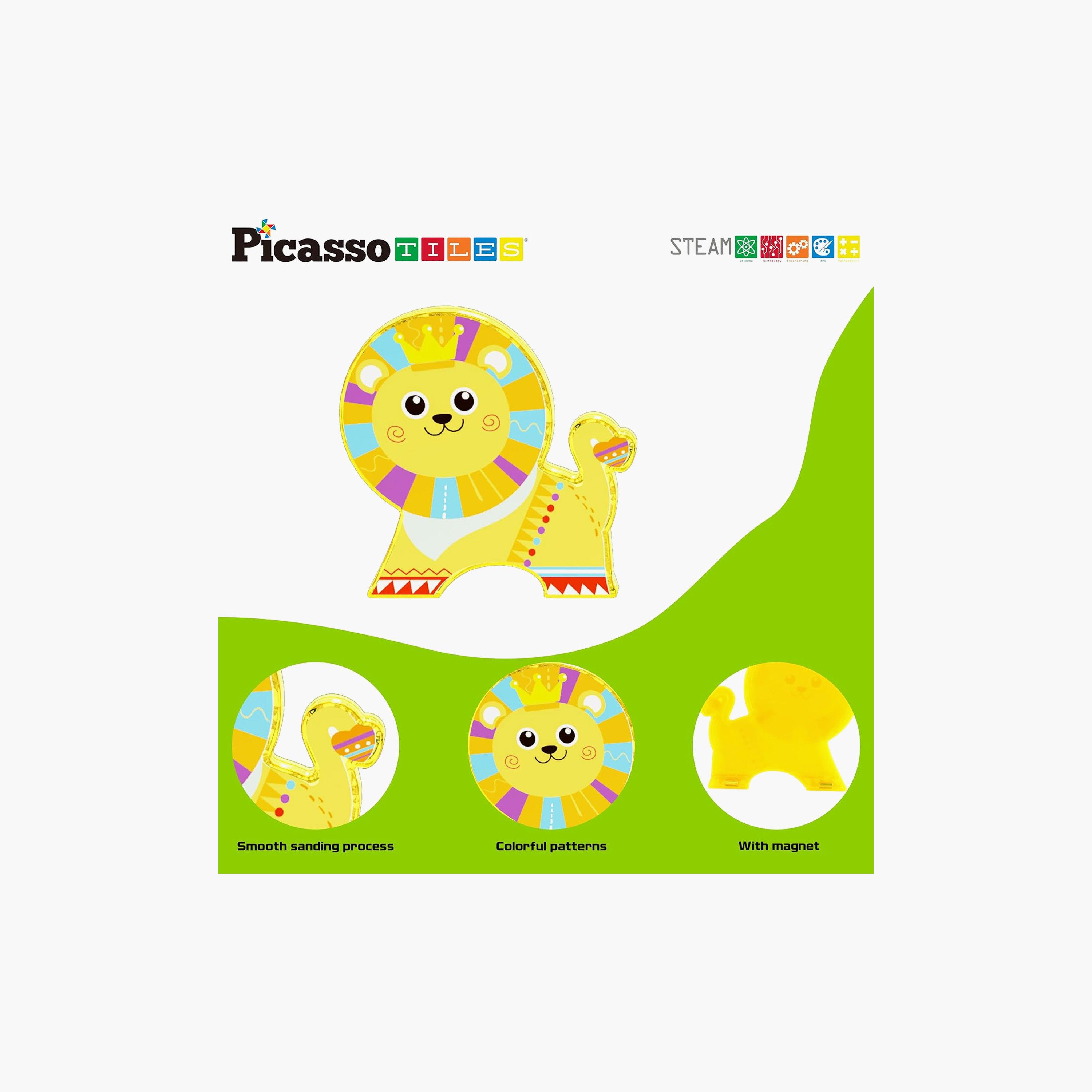 Picasso Tiles 8-Piece Magnetic Blocks Safari Animalas Set-toys-buildingblocks-magnetictoys-image-6