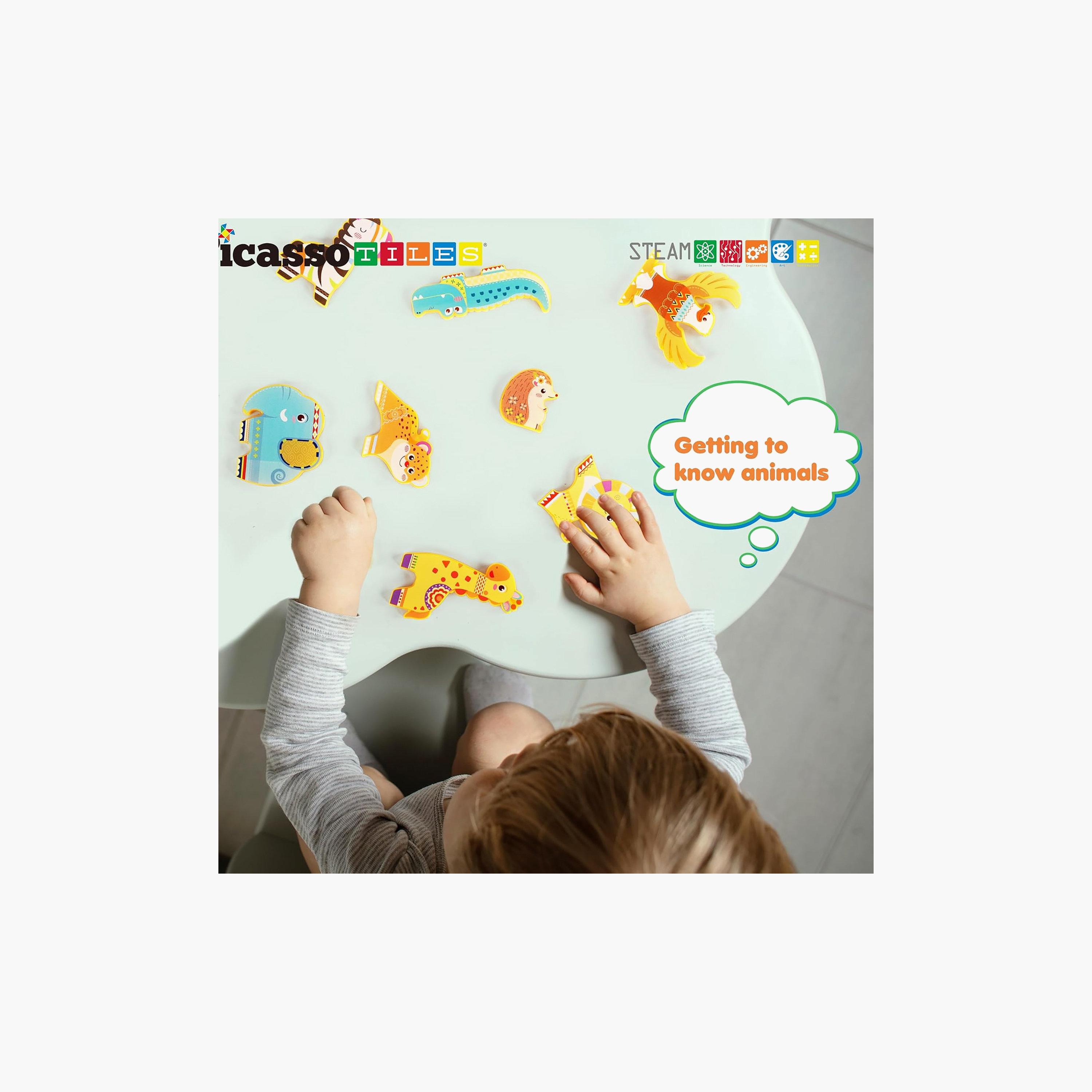 Picasso Tiles 8-Piece Magnetic Blocks Safari Animalas Set-toys-buildingblocks-magnetictoys-image-8