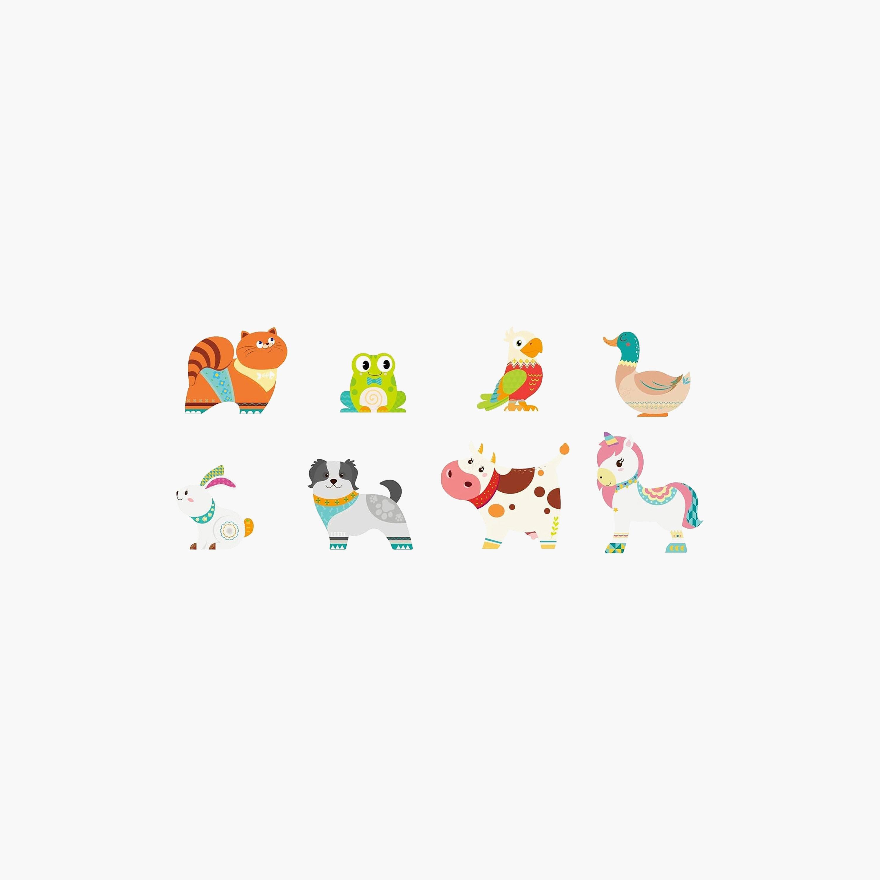 Picasso Tiles 8-Piece Magnetic Block Farm Animals Set-toys-buildingblocks-magnetictoys-image-1