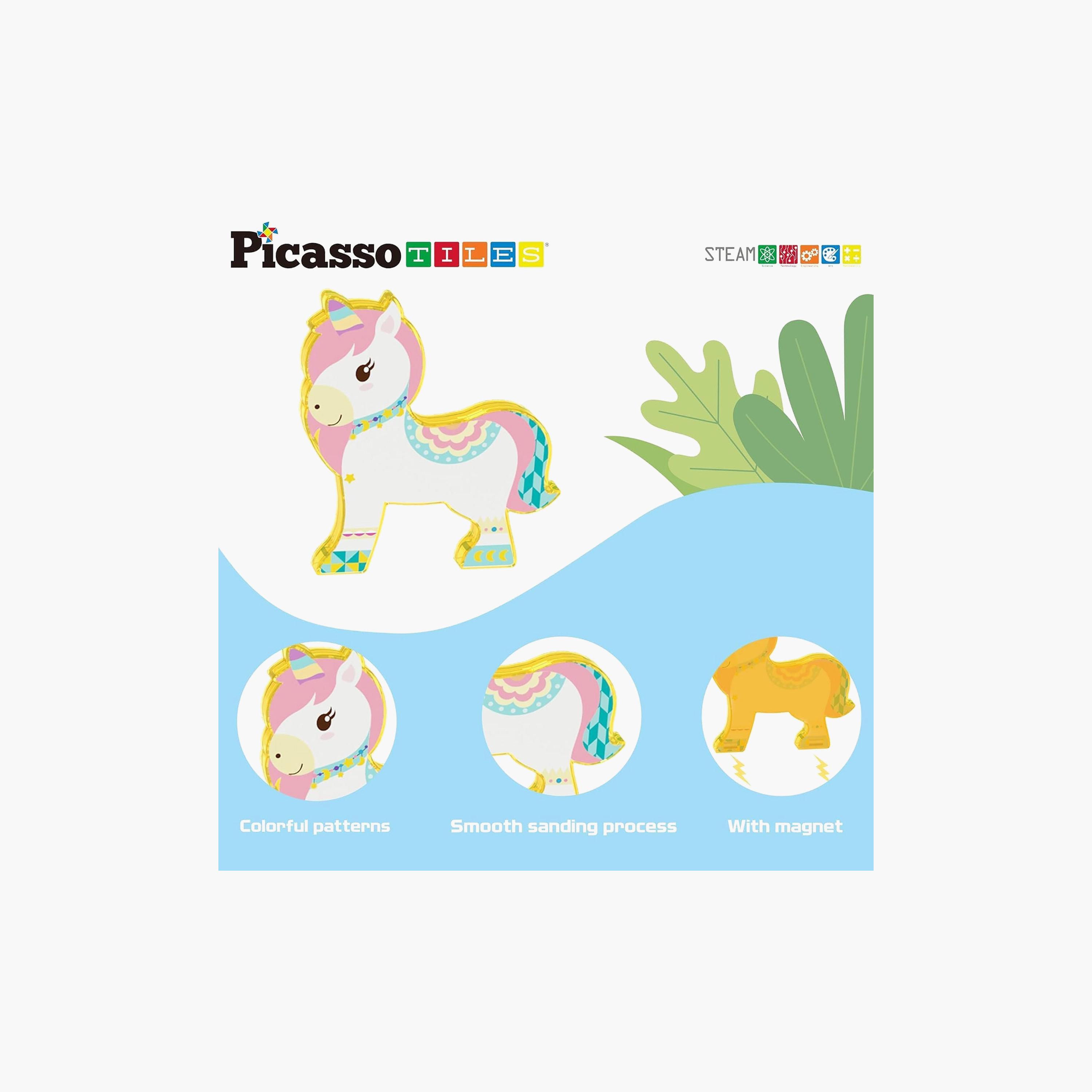 Picasso Tiles 8-Piece Magnetic Block Farm Animals Set-toys-buildingblocks-magnetictoys-image-6