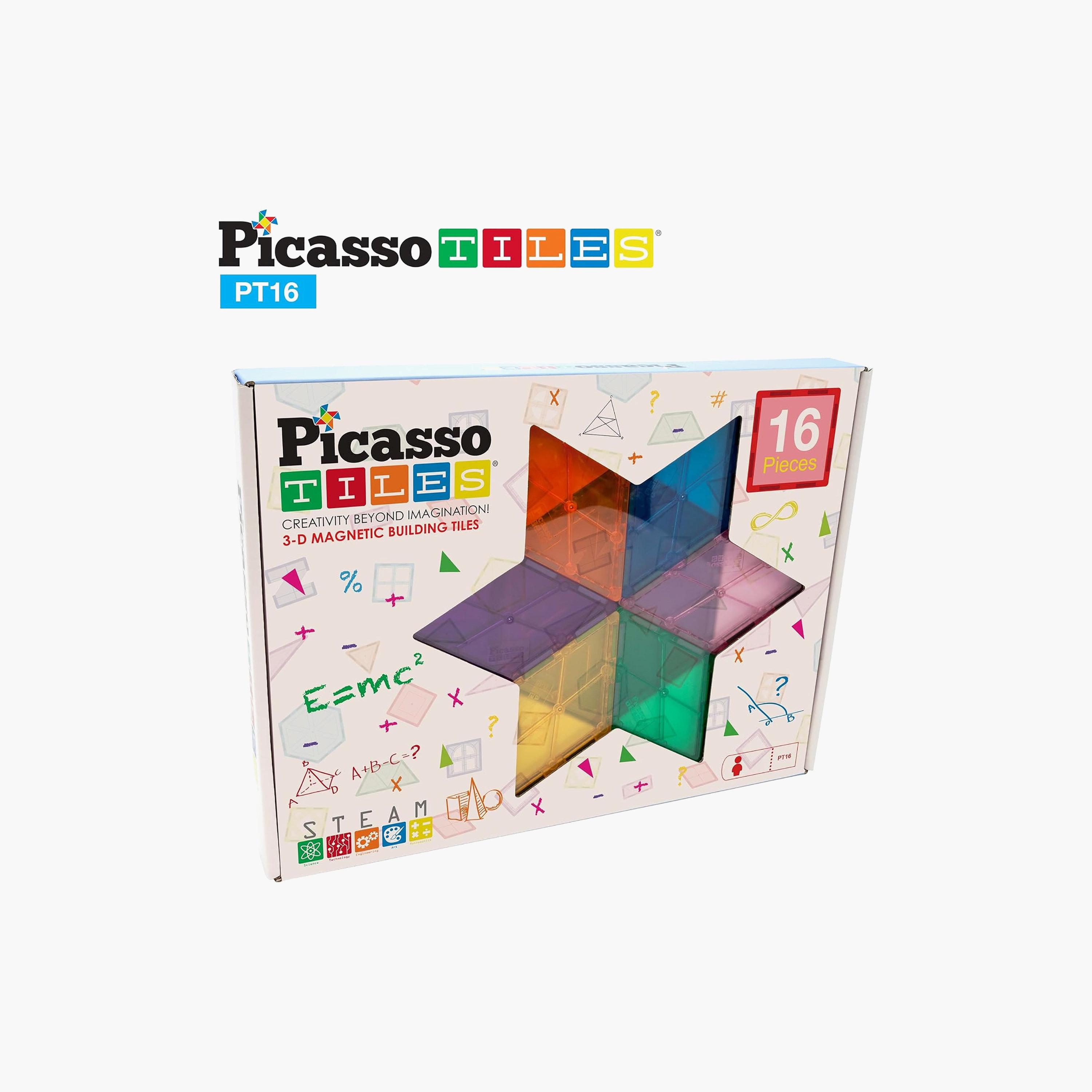 Picasso Tiles 16-Piece 3-D Magnetic Brick Block Combo Set-toys-buildingblocks-magnetictoys-image-6