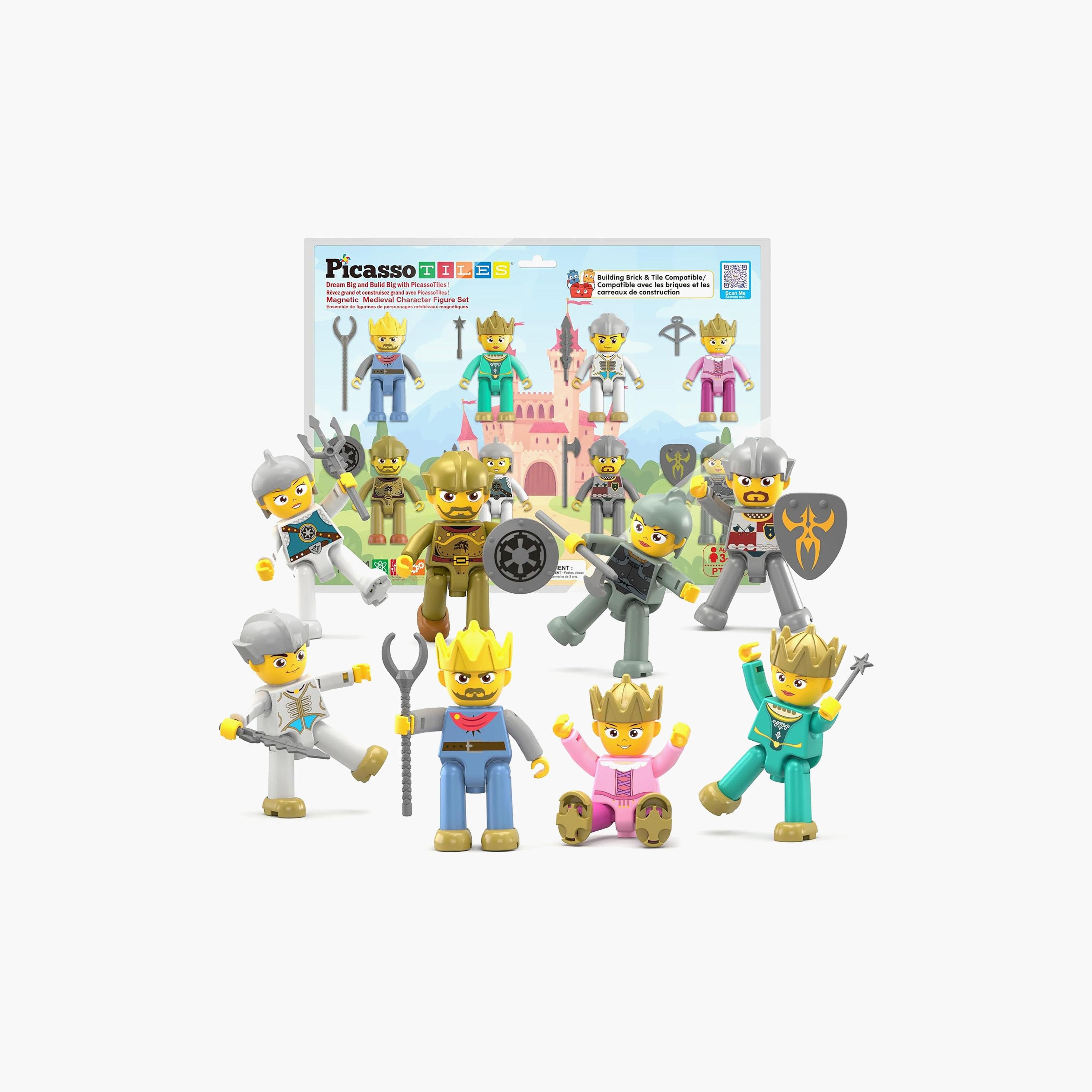 Picasso Tiles 8-Piece Magnetic Medieval Character Set-toys-buildingblocks-magnetictoys-image-1