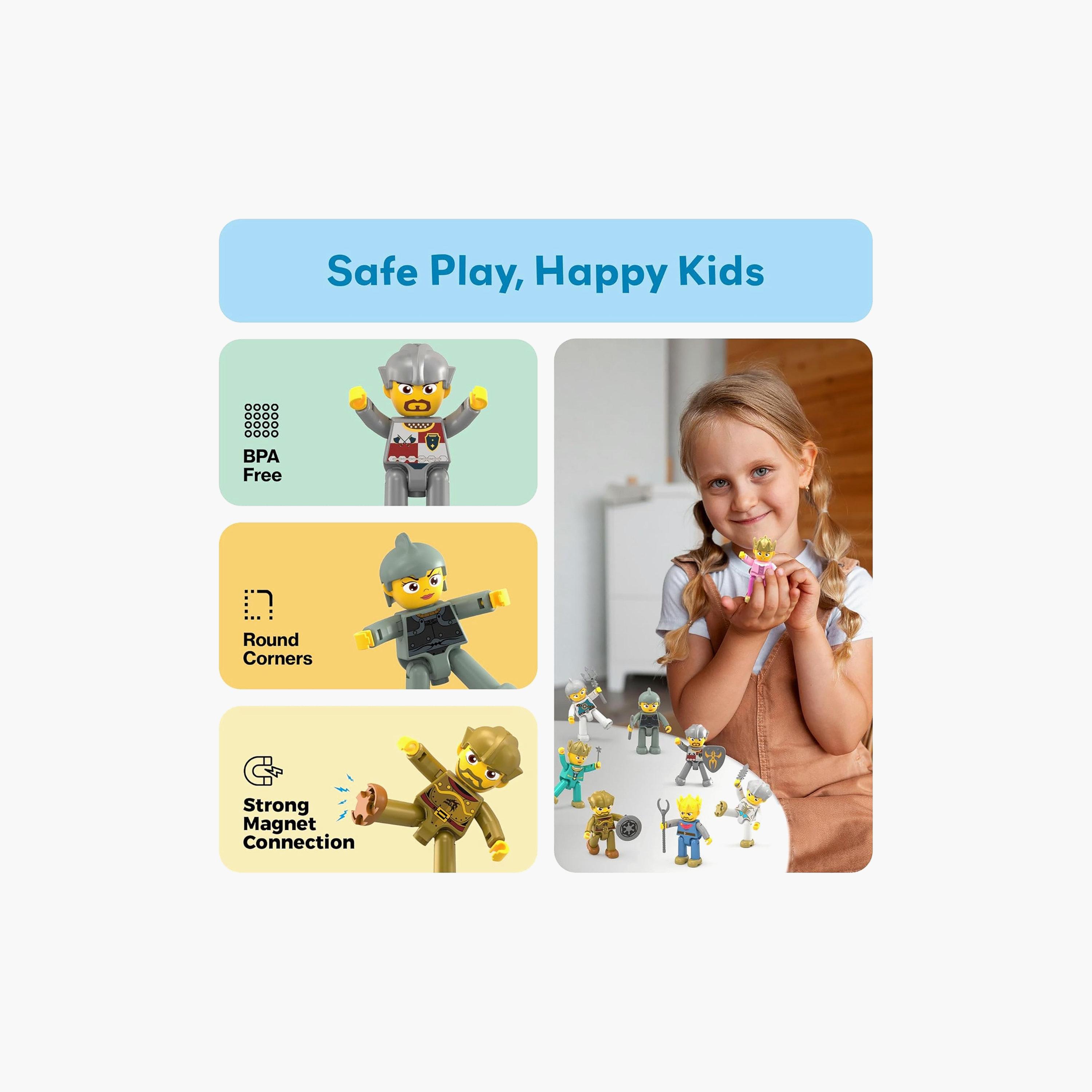 Picasso Tiles 8-Piece Magnetic Medieval Character Set-toys-buildingblocks-magnetictoys-image-6