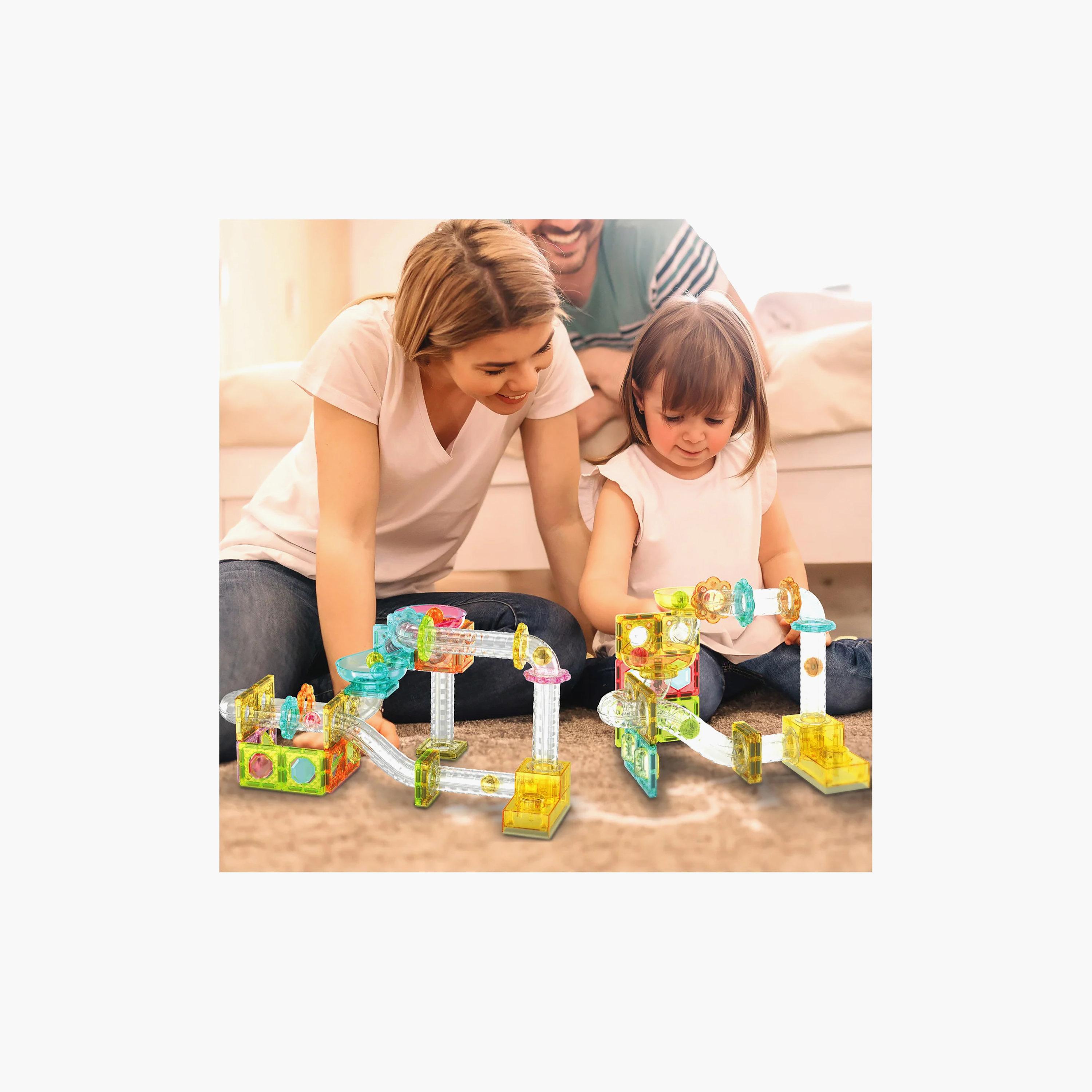 Picasso Tiles Magnetic 80-Piece Marble Run Launcher-toys-buildingblocks-magnetictoys-image-2