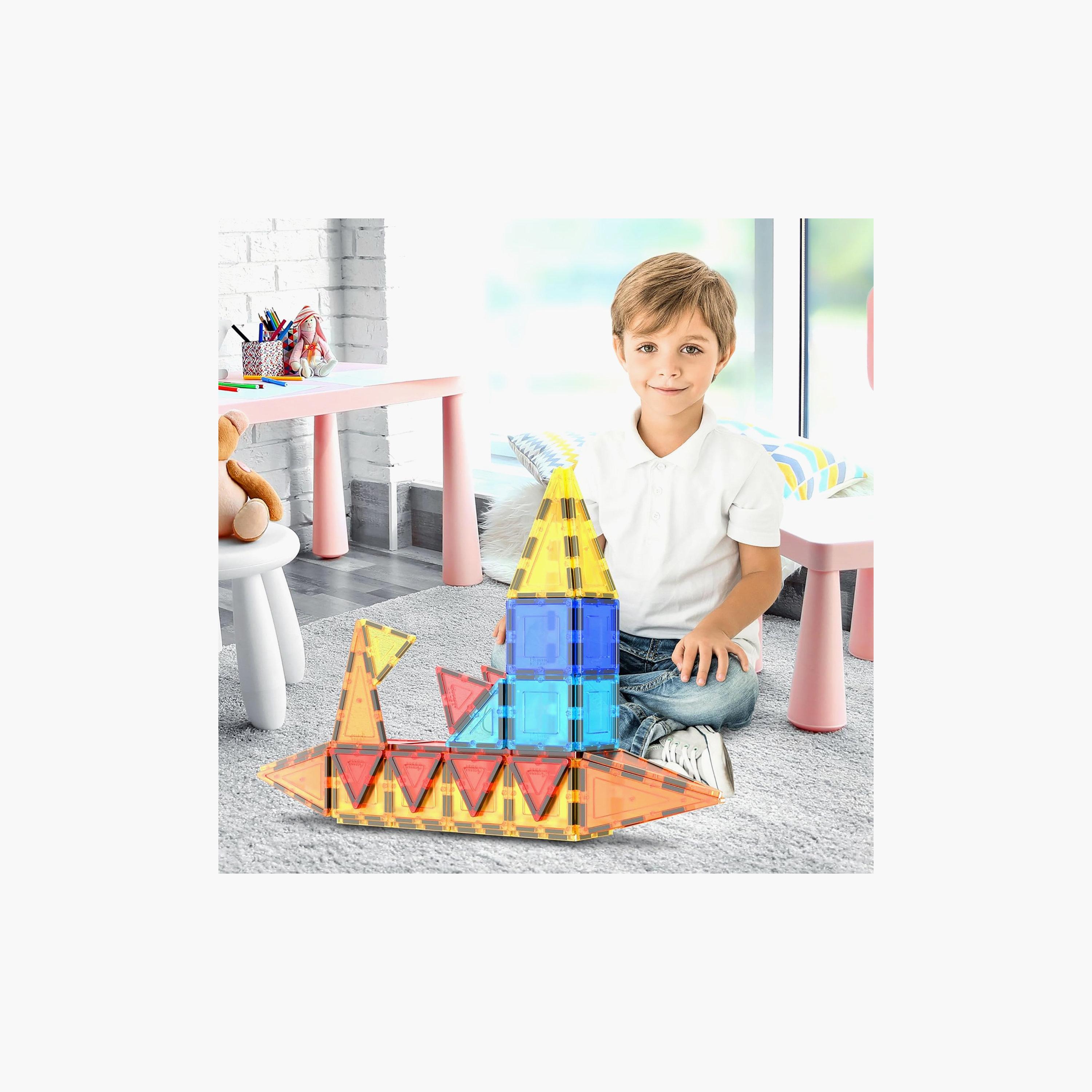 Picasso Tiles Magnetic 60-Piece Building Blocks Set-toys-buildingblocks-magnetictoys-image-3