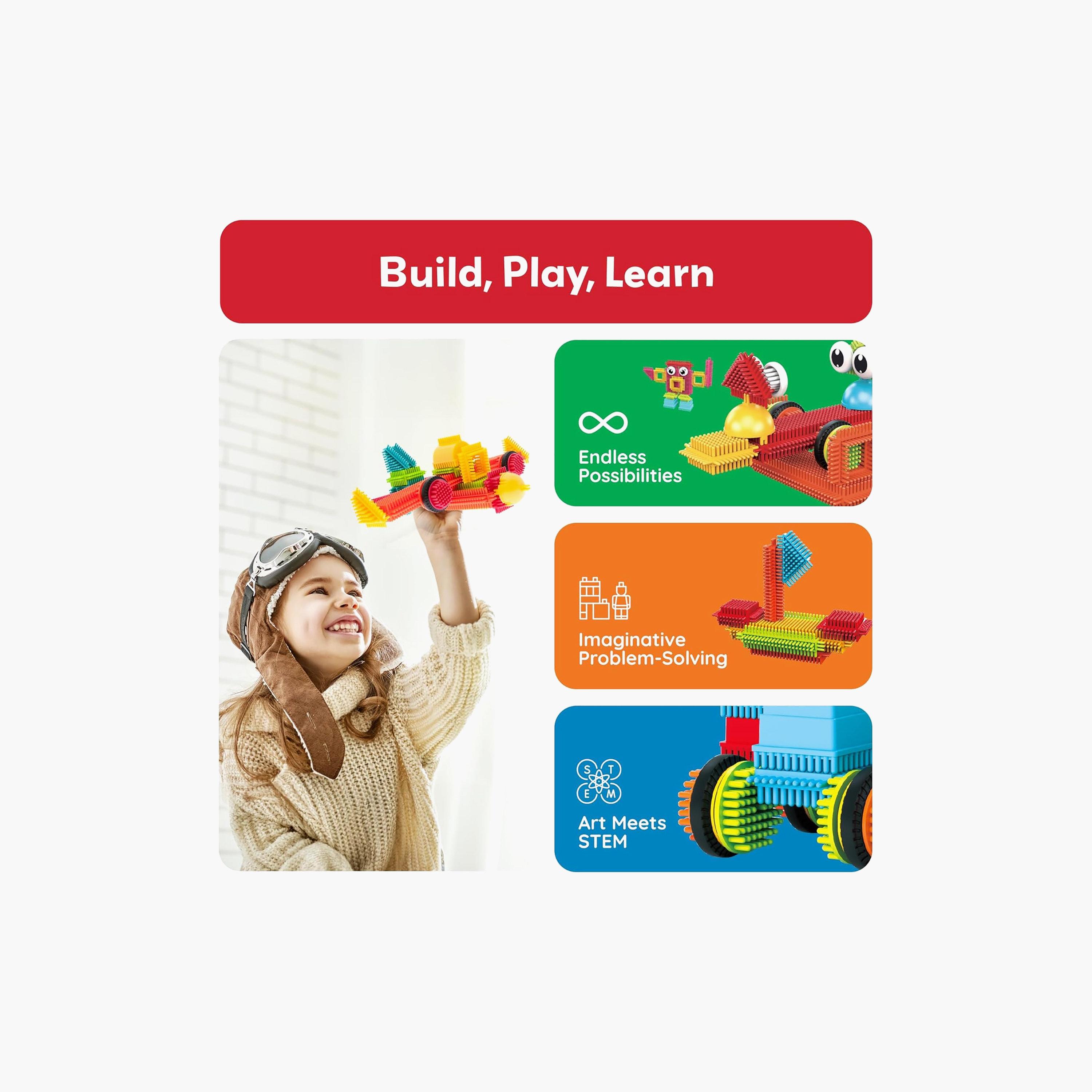 Picasso Tiles Magnetic 120-Piece Hedgehog Building Blocks Set-toys-buildingblocks-magnetictoys-image-4