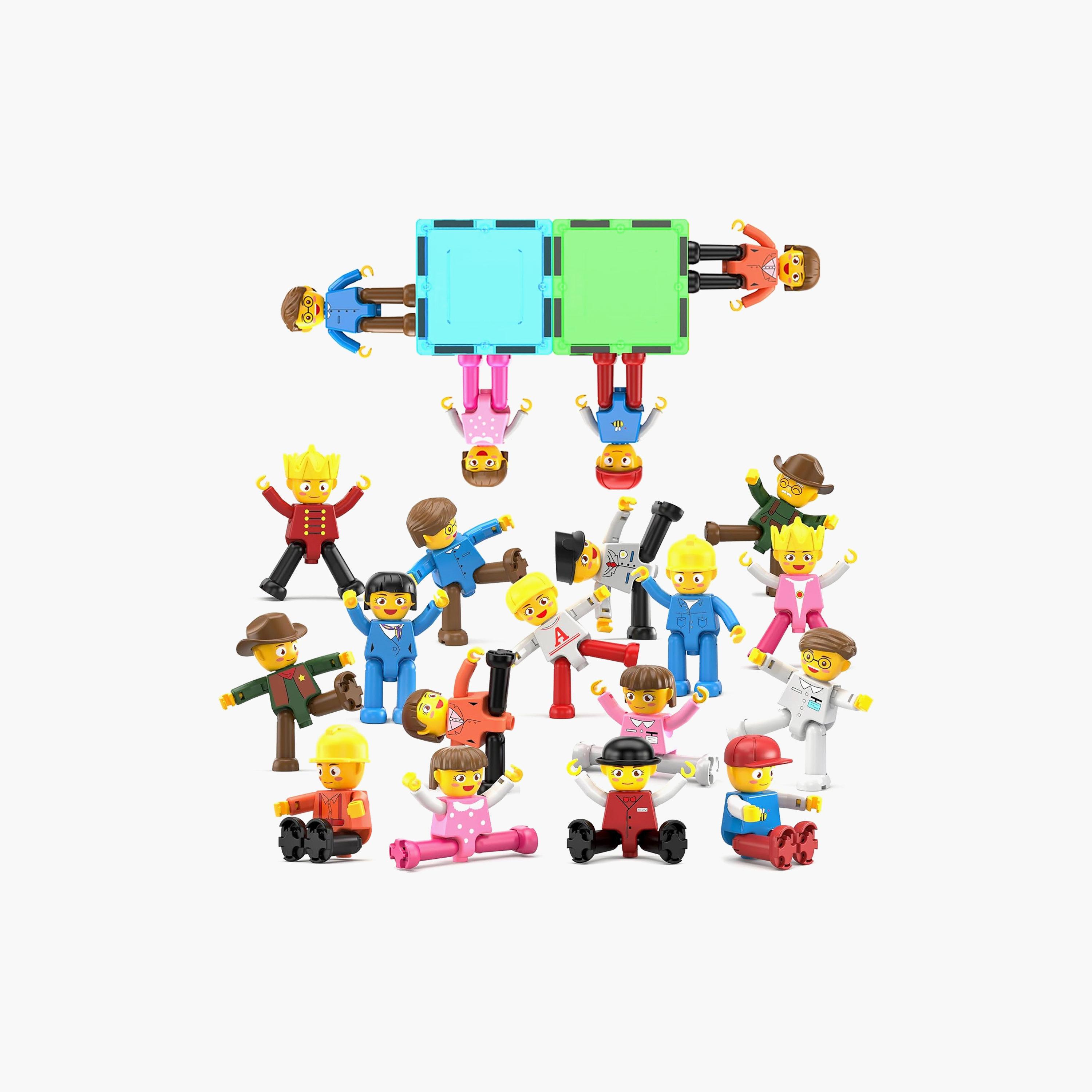 Picasso Tiles Magnetic 16-Piece Character Figures Set-toys-buildingblocks-magnetictoys-image-1
