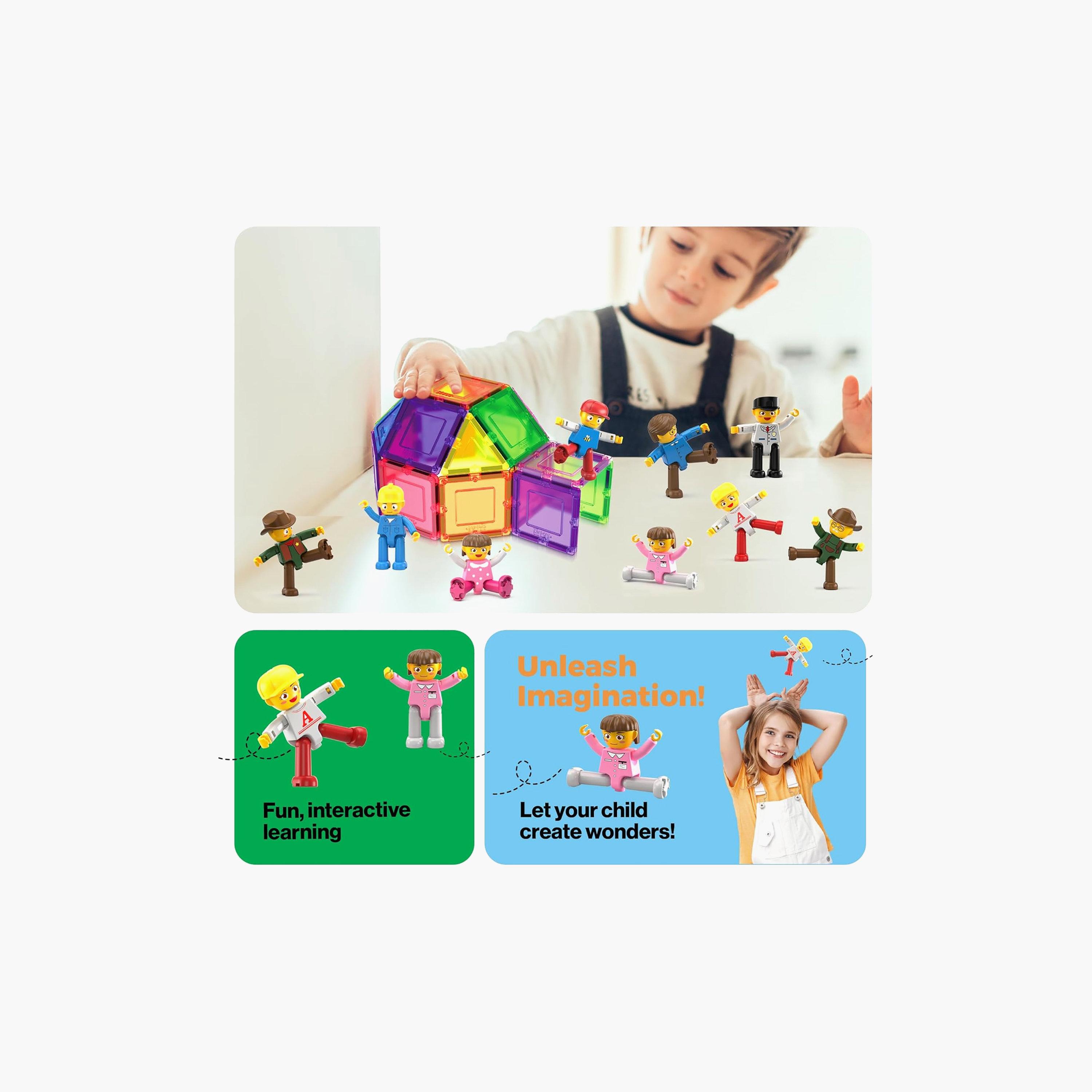 Picasso Tiles Magnetic 16-Piece Character Figures Set-toys-buildingblocks-magnetictoys-image-5