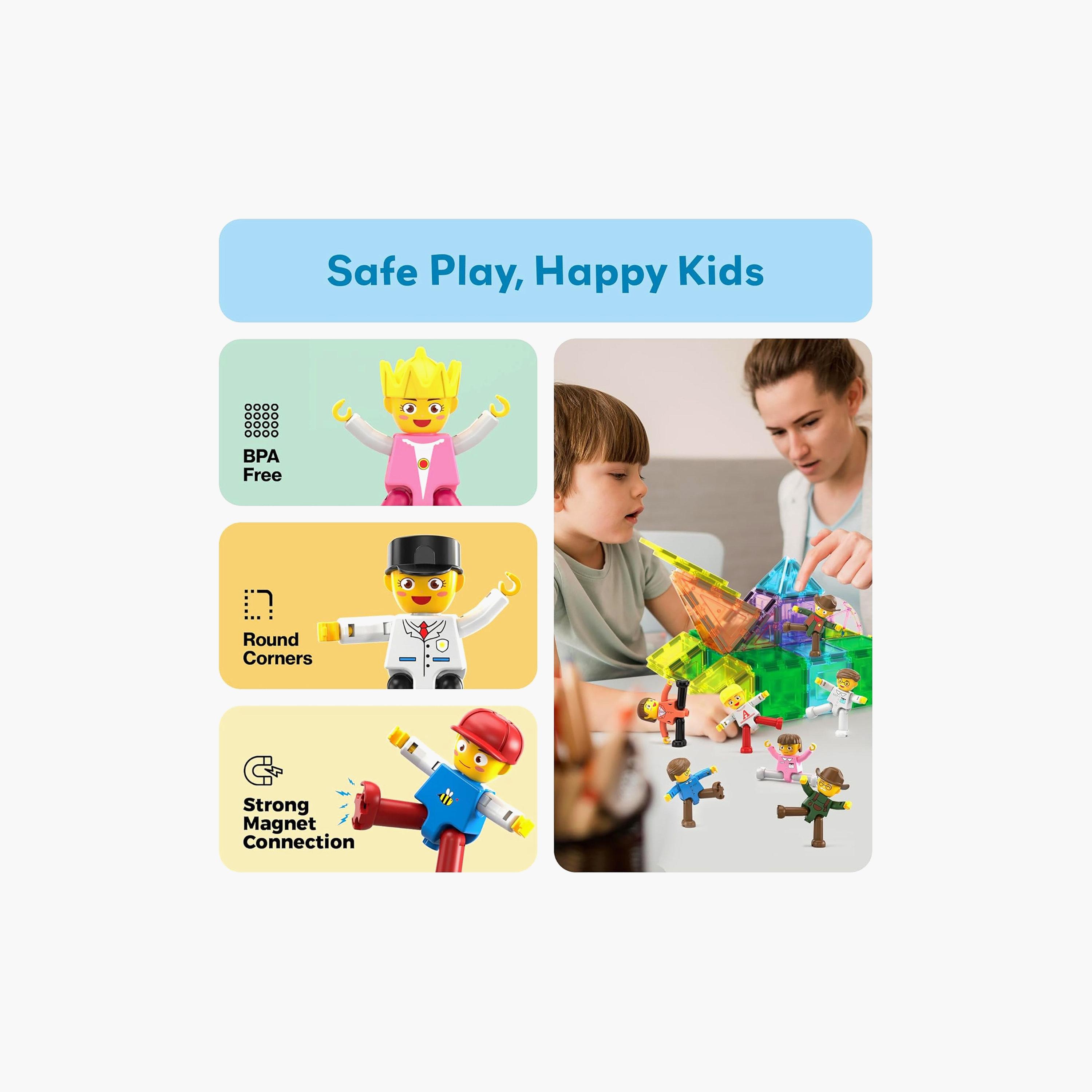Picasso Tiles Magnetic 16-Piece Character Figures Set-toys-buildingblocks-magnetictoys-image-6