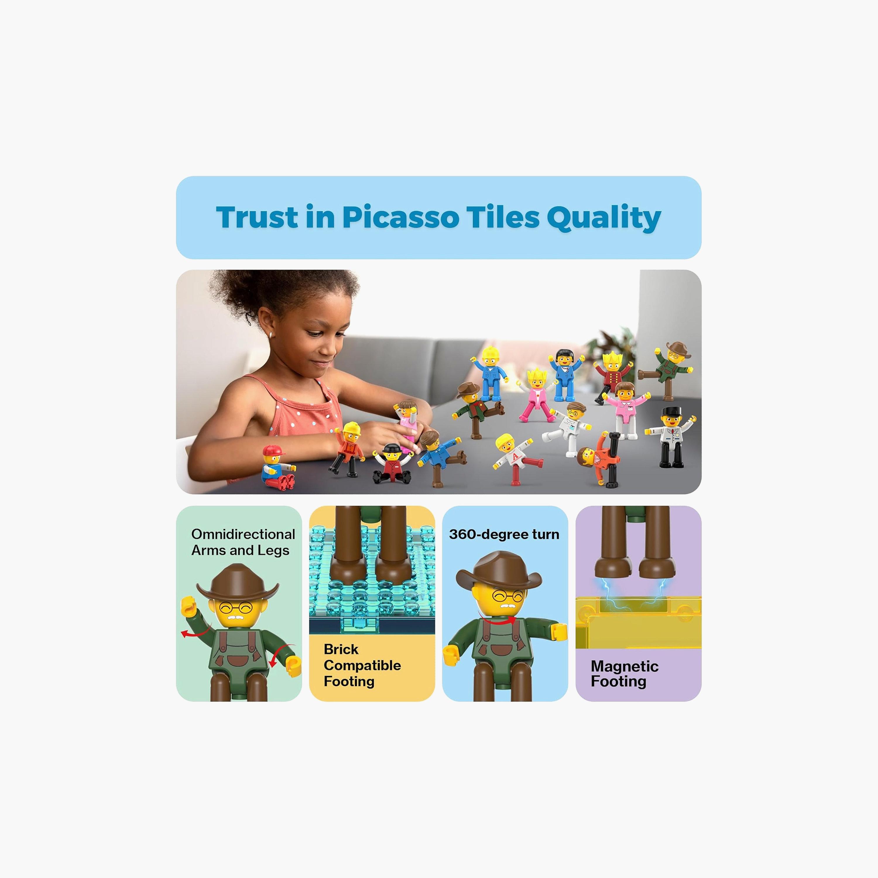 Picasso Tiles Magnetic 16-Piece Character Figures Set-toys-buildingblocks-magnetictoys-image-8