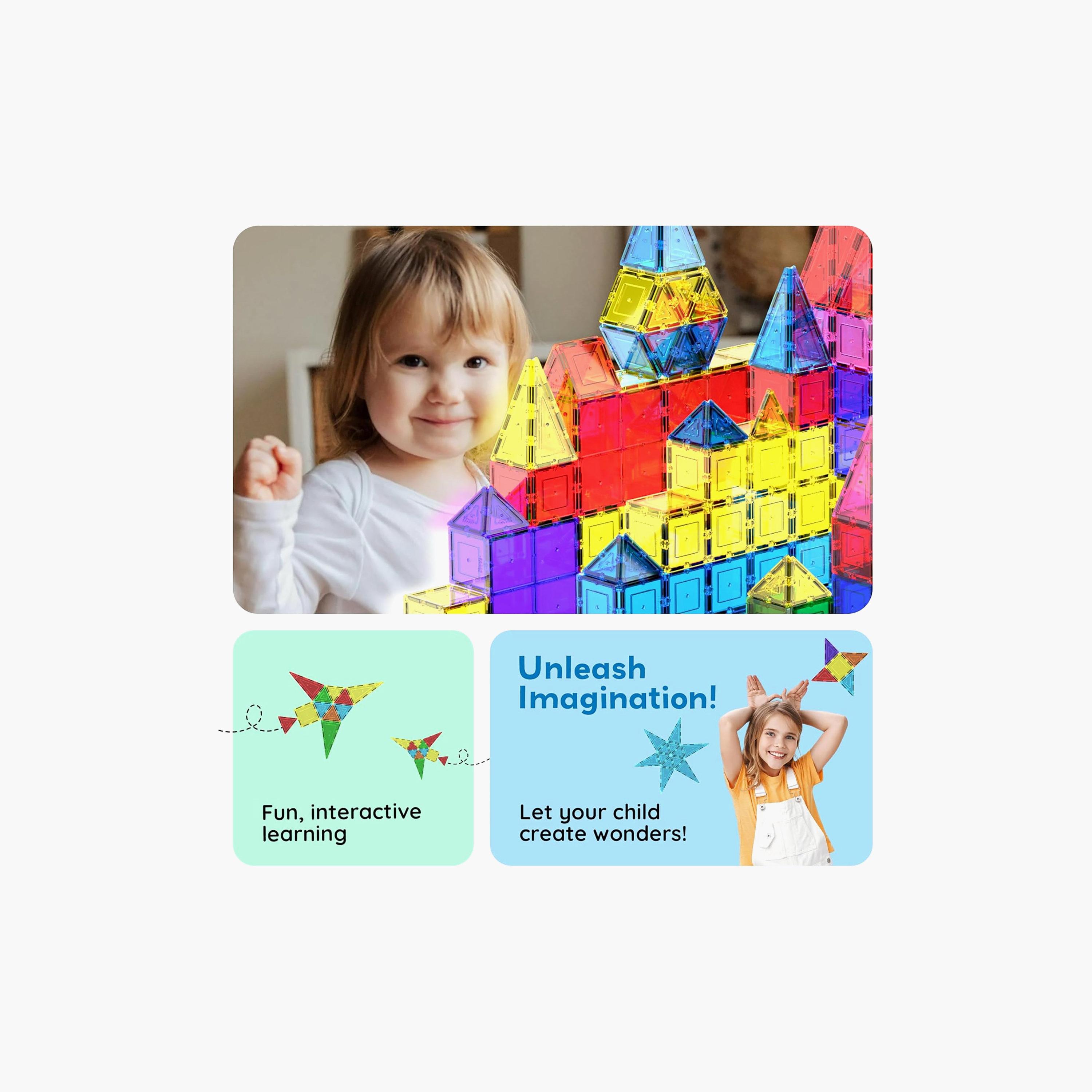 Picasso Tiles Magnetic 100-Piece Building Blocks Set-toys-buildingblocks-magnetictoys-image-3
