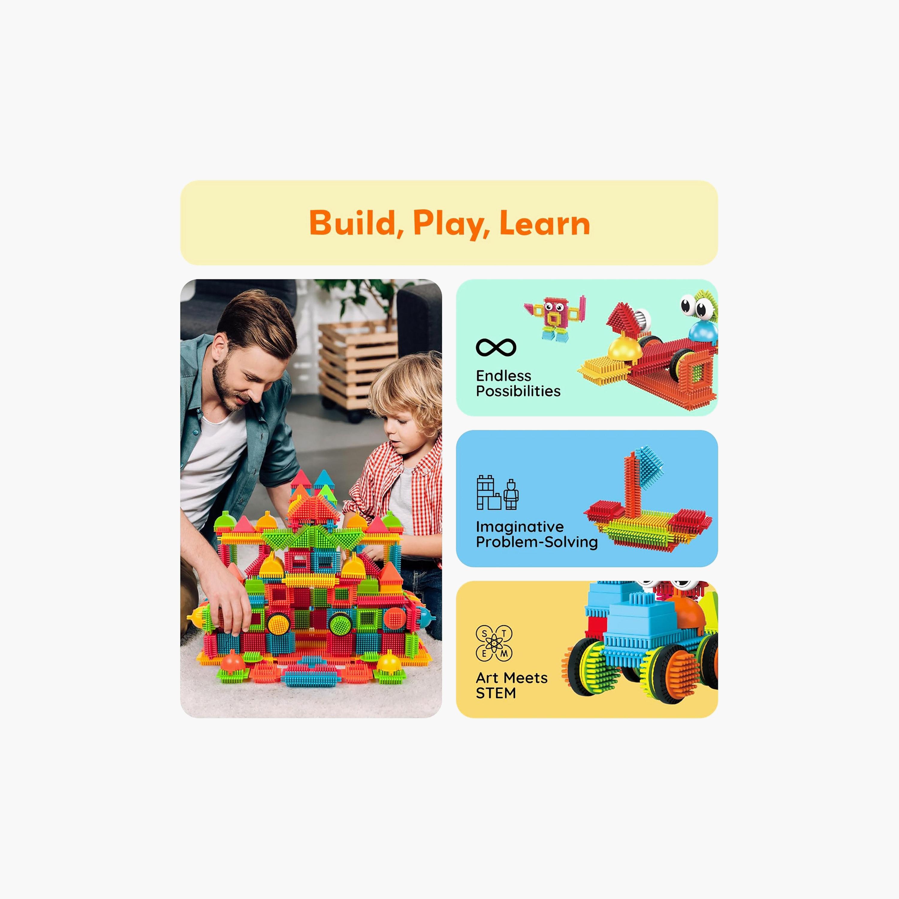 Picasso Tiles Magnetic 240-Piece Hedgehog Blocks Set-toys-buildingblocks-magnetictoys-image-4