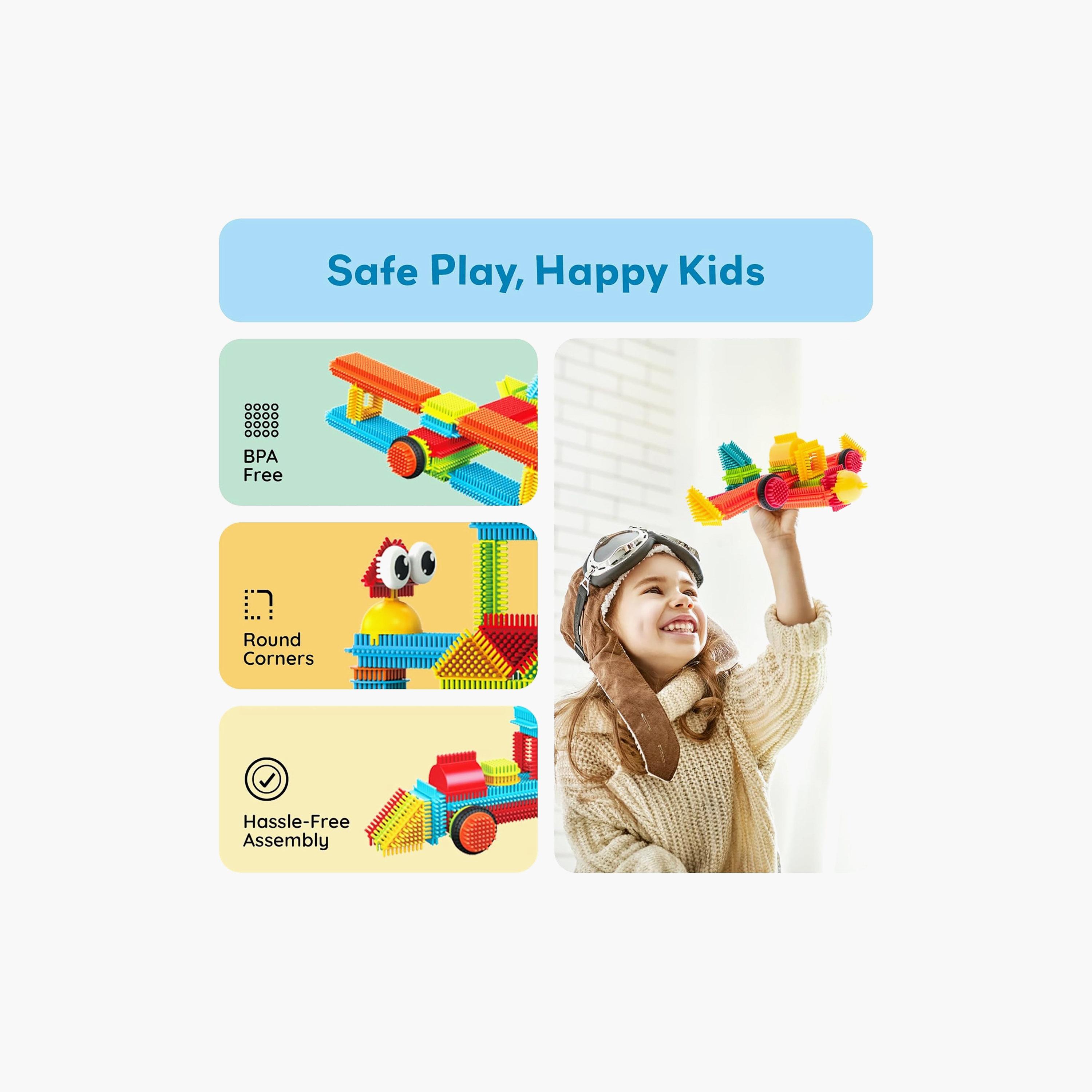 Picasso Tiles Magnetic 240-Piece Hedgehog Blocks Set-toys-buildingblocks-magnetictoys-image-6