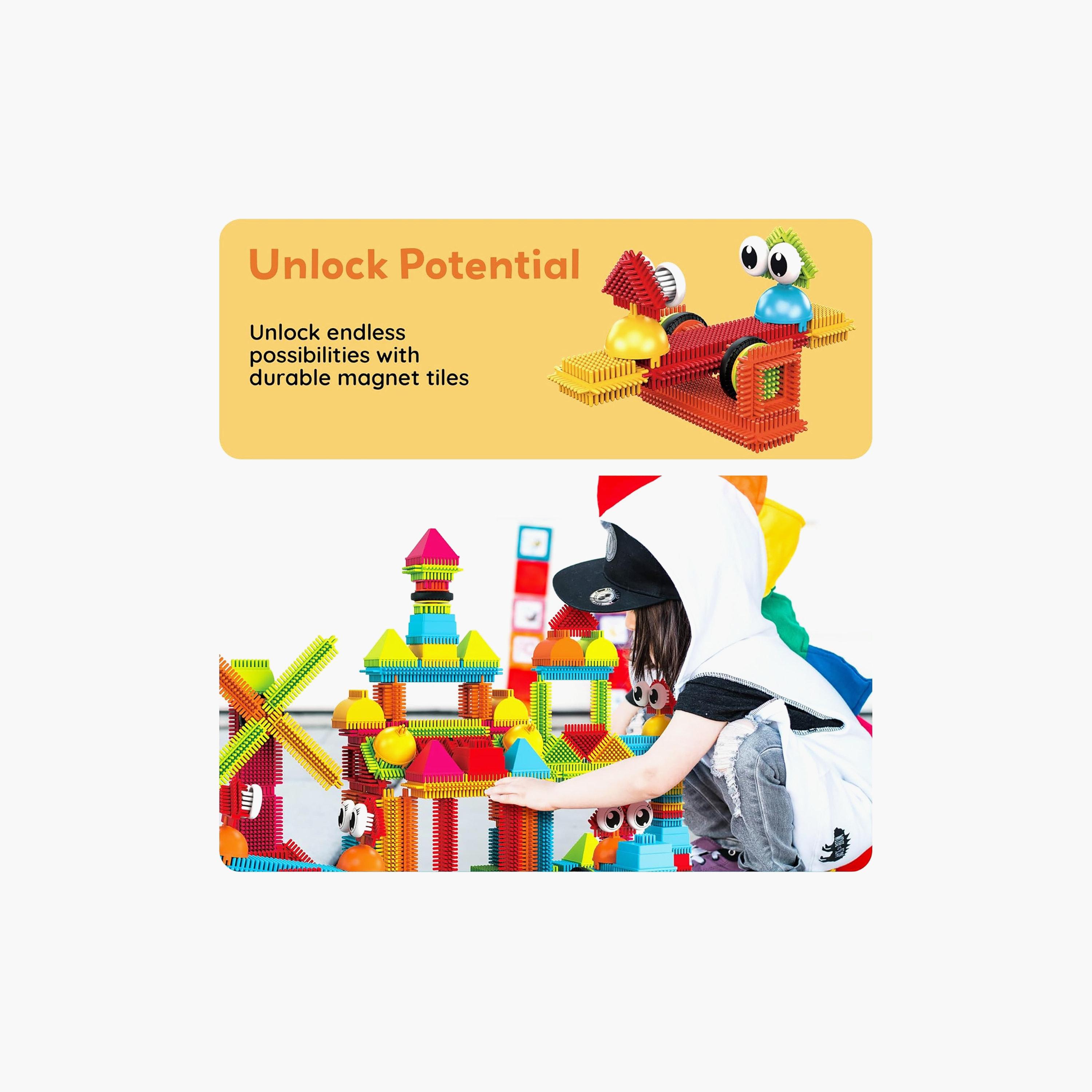 Picasso Tiles Magnetic 240-Piece Hedgehog Blocks Set-toys-buildingblocks-magnetictoys-image-7