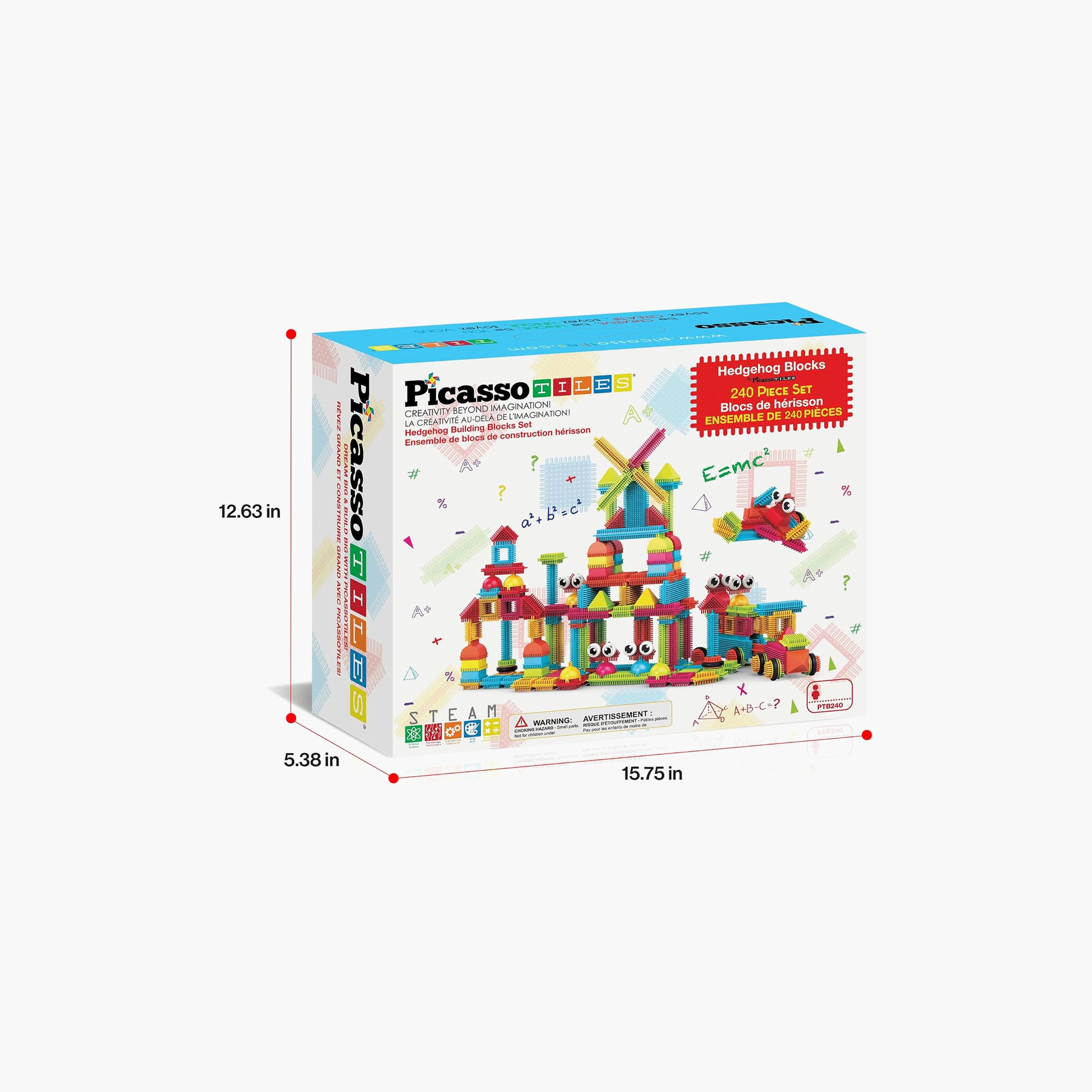 Picasso Tiles Magnetic 240-Piece Hedgehog Blocks Set-toys-buildingblocks-magnetictoys-image-9