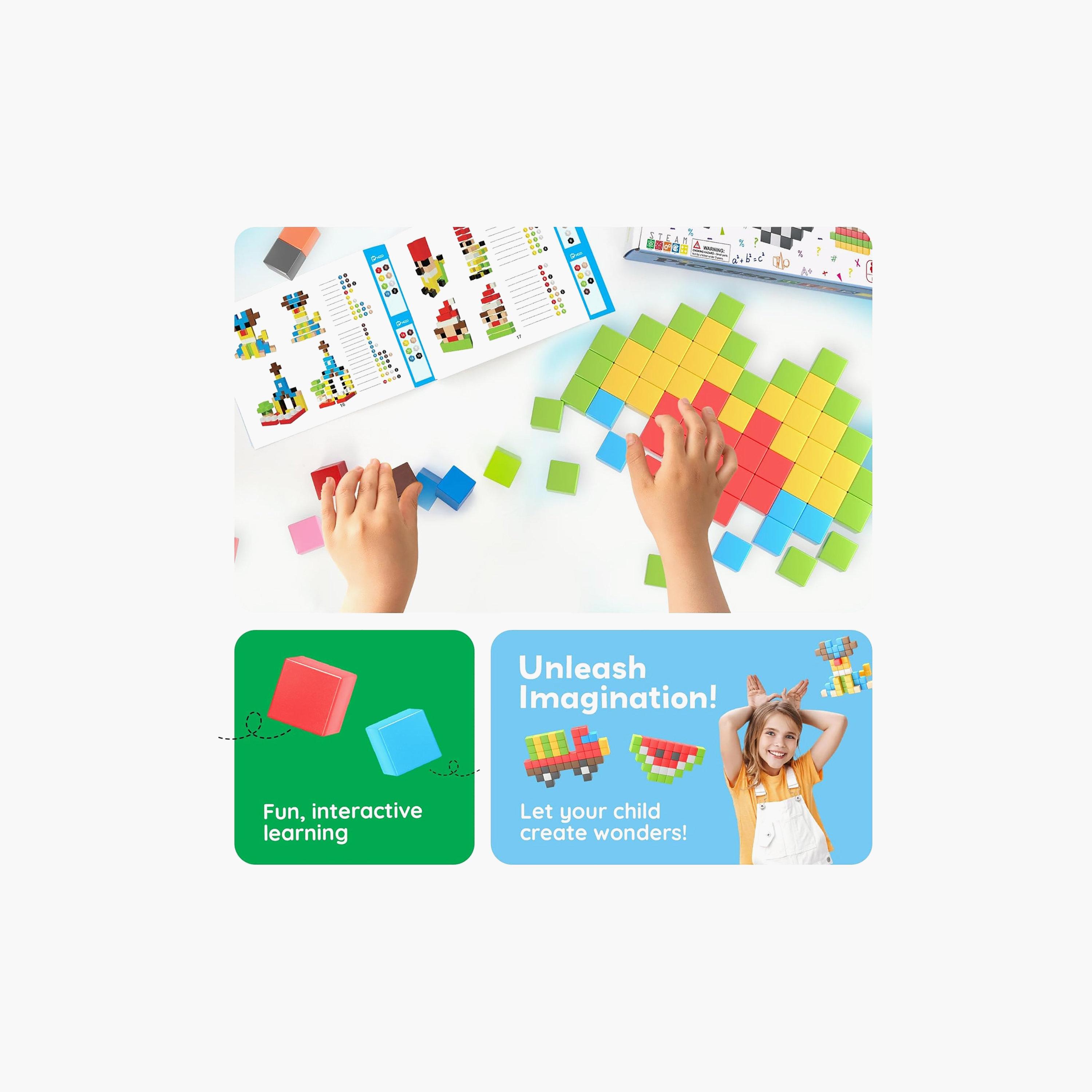 Picasso Tiles Magnetic 108-Piece Cube Puzzle Set-toys-buildingblocks-magnetictoys-image-4