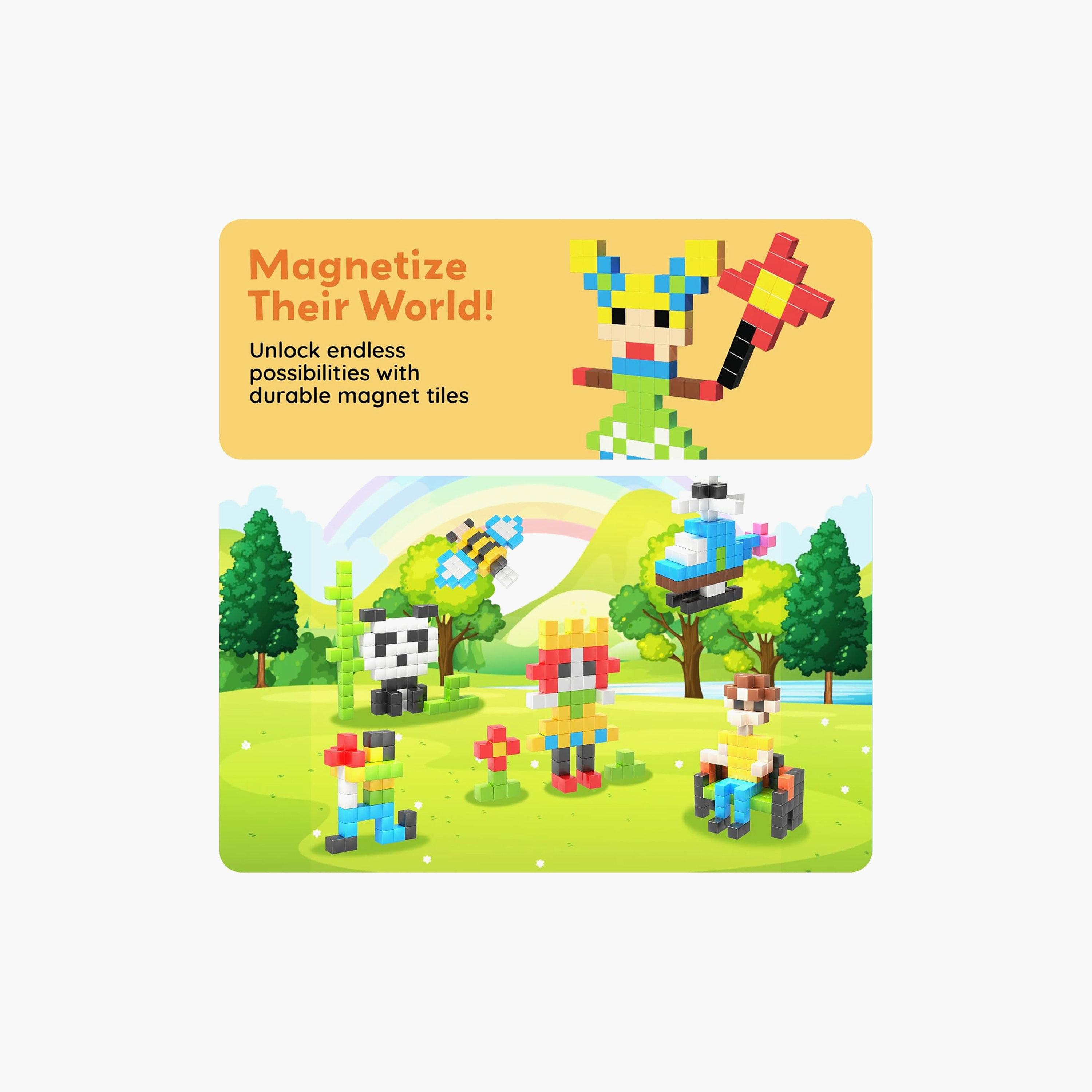 Picasso Tiles Magnetic 108-Piece Cube Puzzle Set-toys-buildingblocks-magnetictoys-image-6