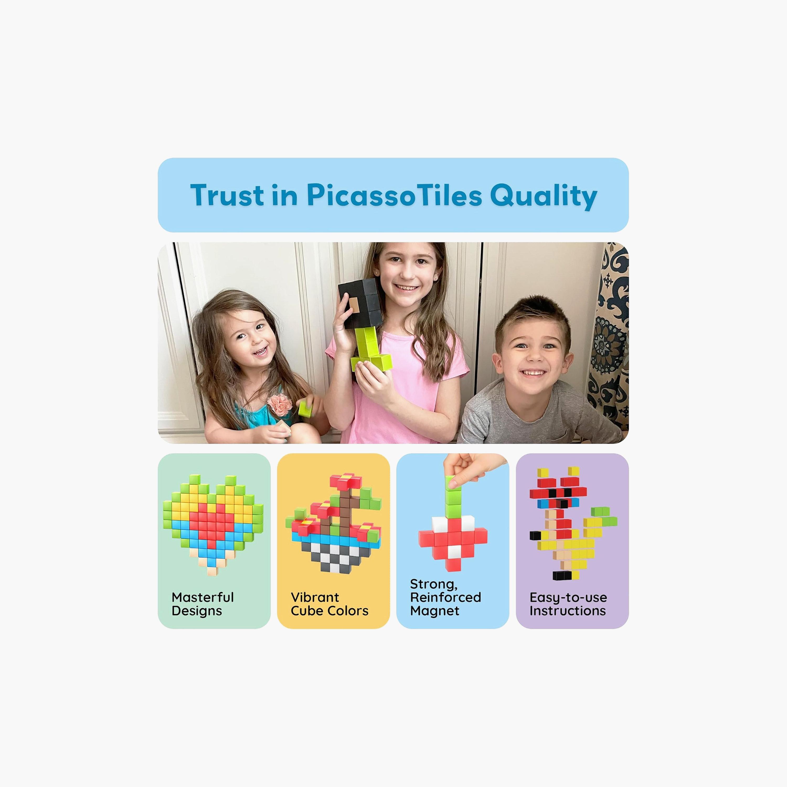 Picasso Tiles Magnetic 108-Piece Cube Puzzle Set-toys-buildingblocks-magnetictoys-image-7