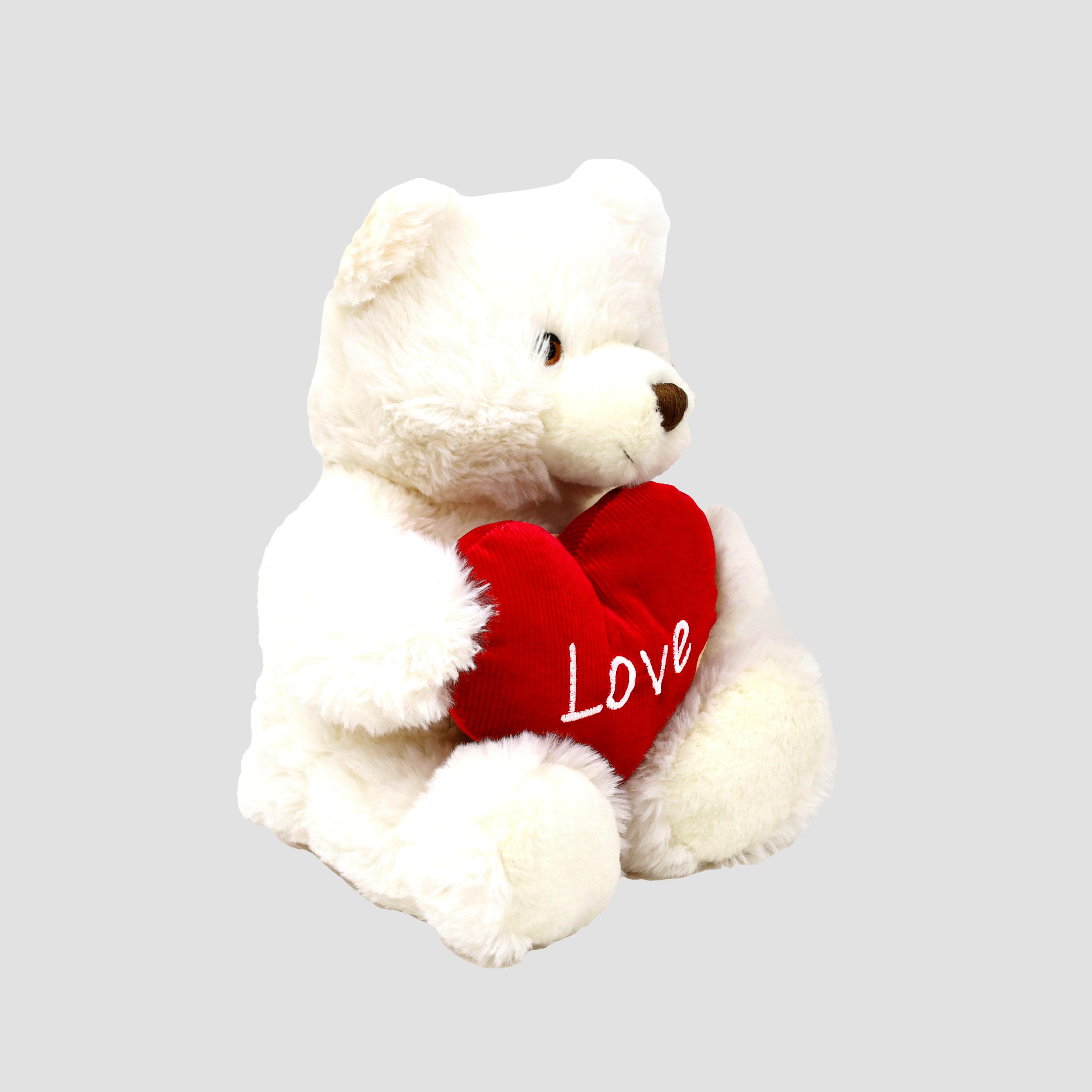 Keel Toys Keeleco Teddy Bear with Heart Eco-Friedly Plush Toy - 30cm-toys-plushsofttoys-image-3