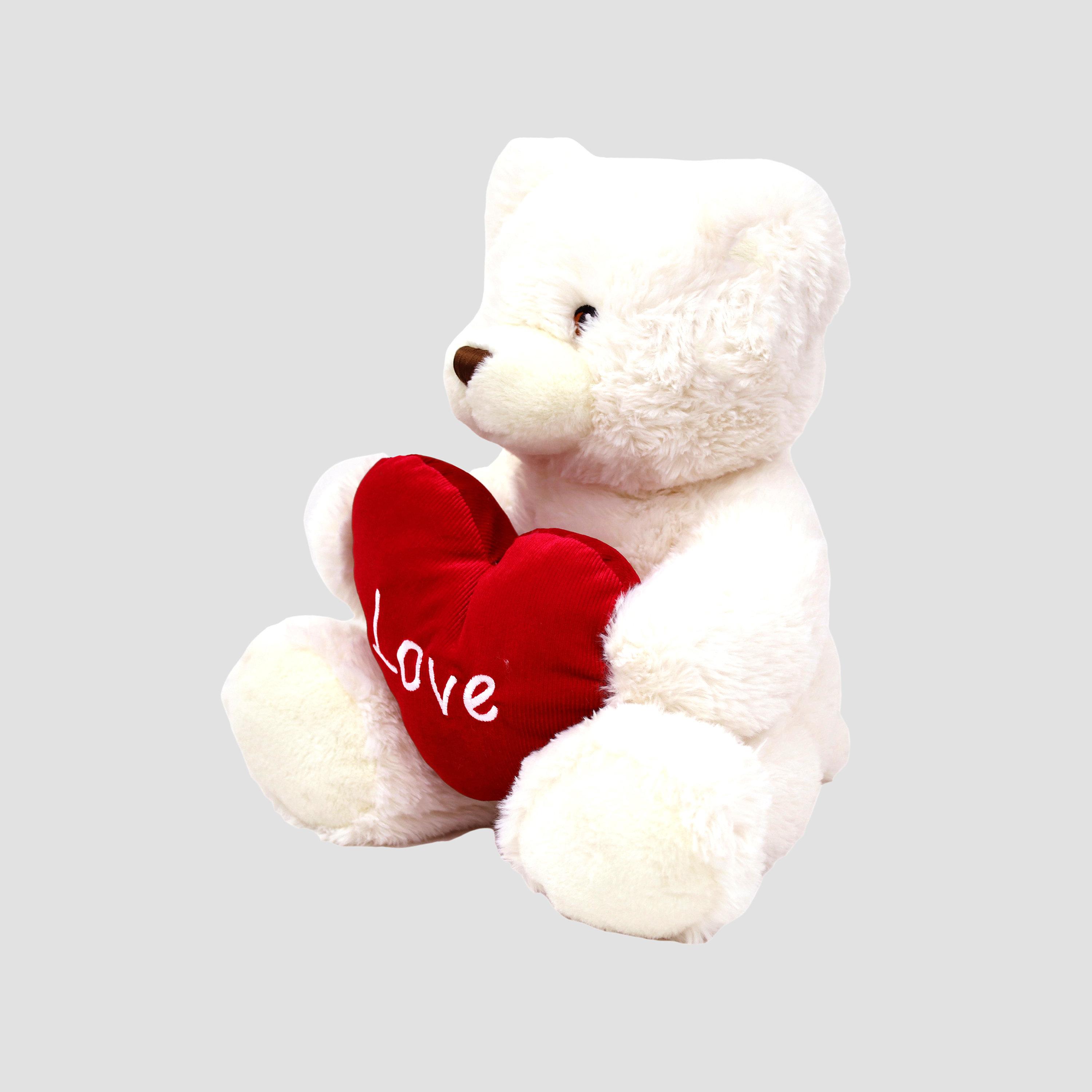 Keel Toys Keeleco Teddy Bear with Heart Eco-Friedly Plush Toy - 45cm-toys-plushsofttoys-image-2