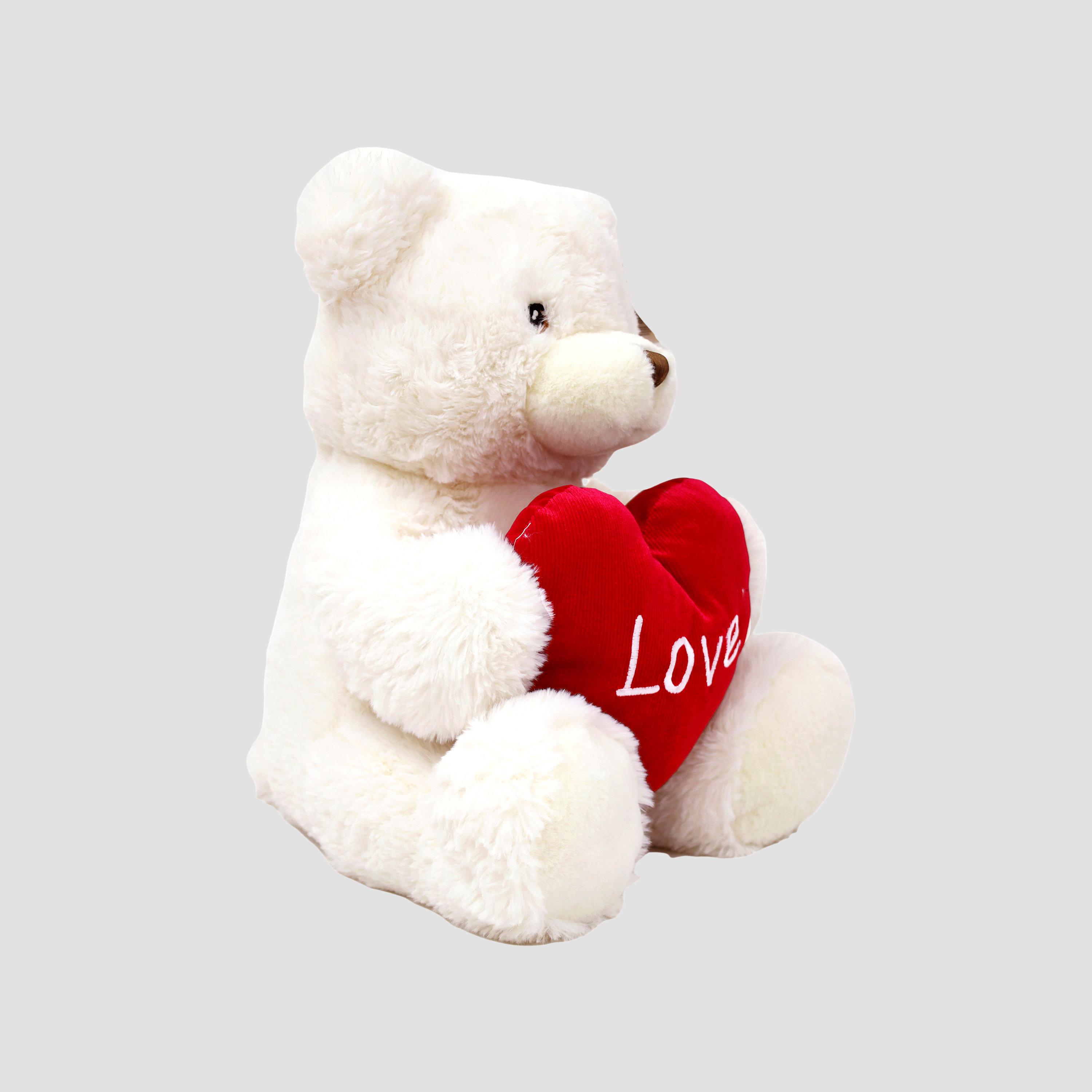 Keel Toys Keeleco Teddy Bear with Heart Eco-Friedly Plush Toy - 45cm-toys-plushsofttoys-image-3