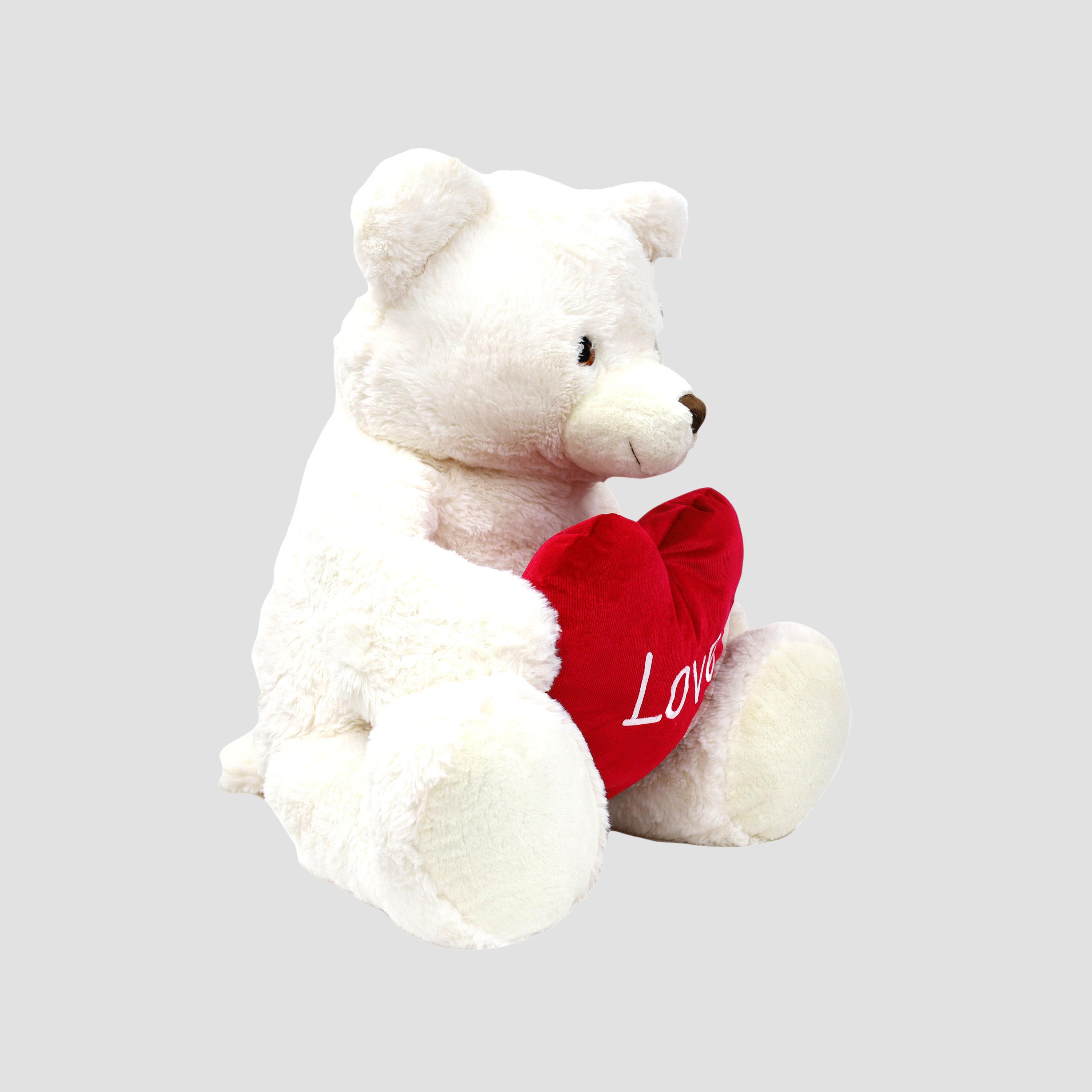 Keel Toys Keeleco Teddy Bear with Heart Eco-Friedly Plush Toy - 75cm-toys-plushsofttoys-image-3
