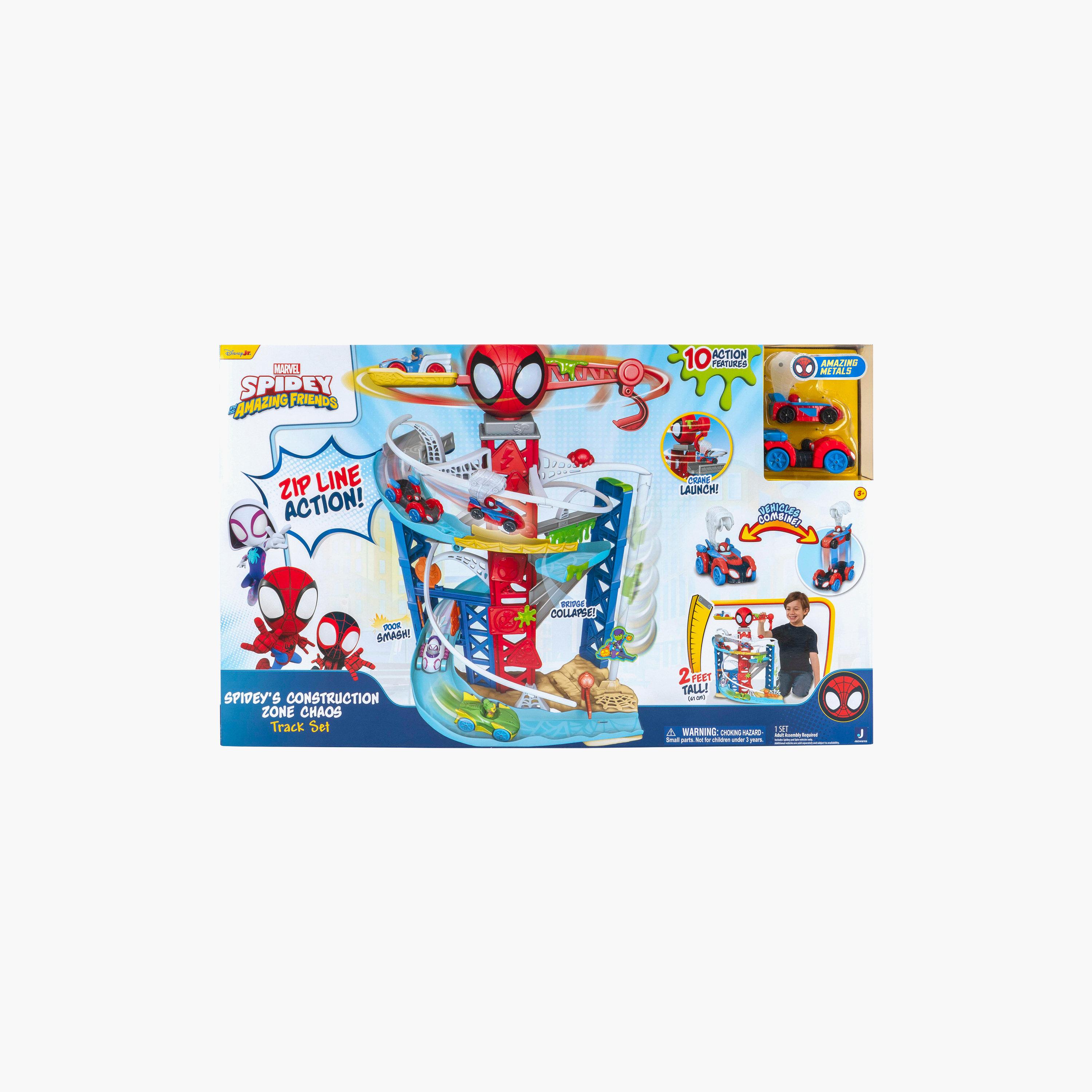 Marvel Spidey And Friends Zip Line Action Construction Zone Track Set-toys-playfigures-actionplaysets-image-11