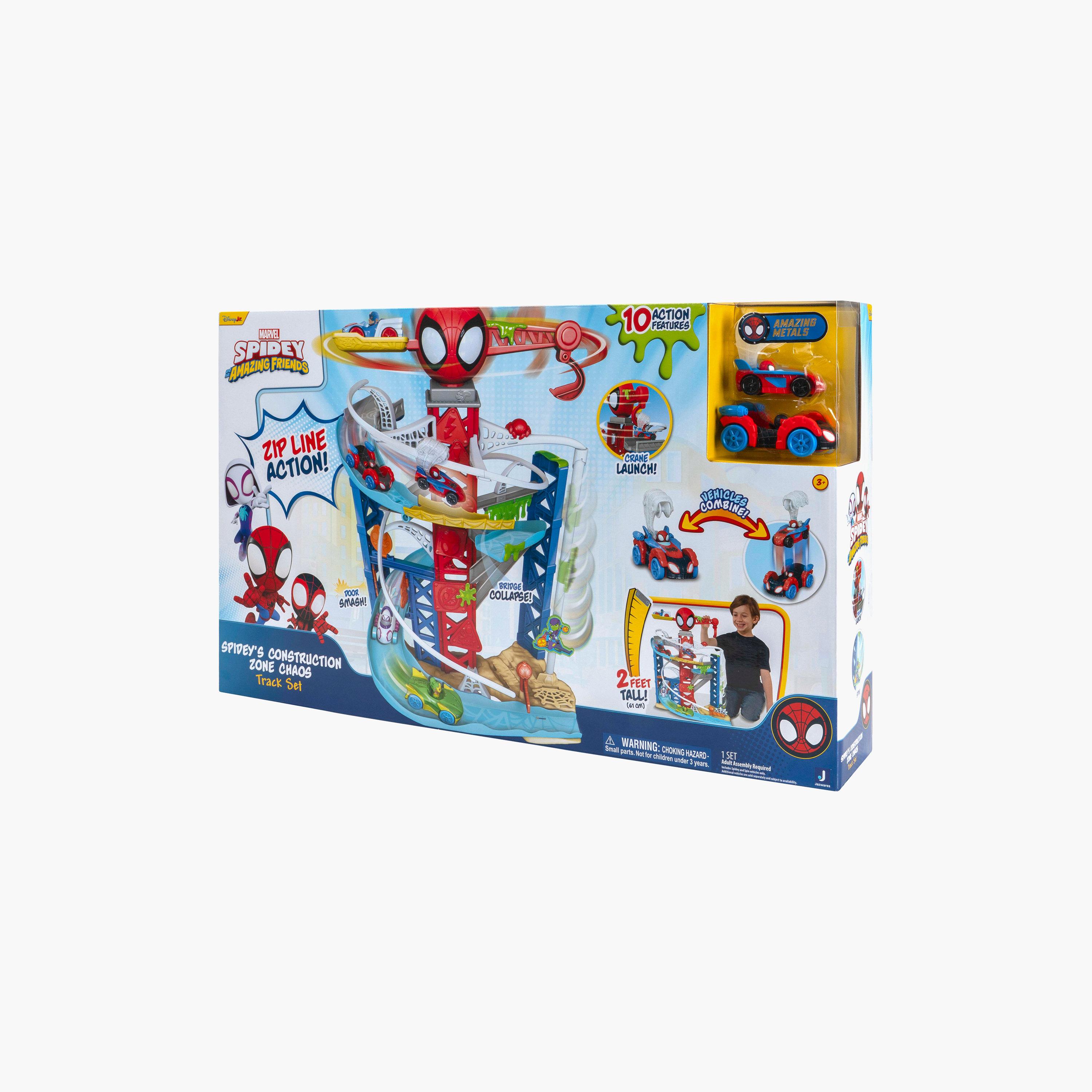 Marvel Spidey And Friends Zip Line Action Construction Zone Track Set-toys-playfigures-actionplaysets-image-8
