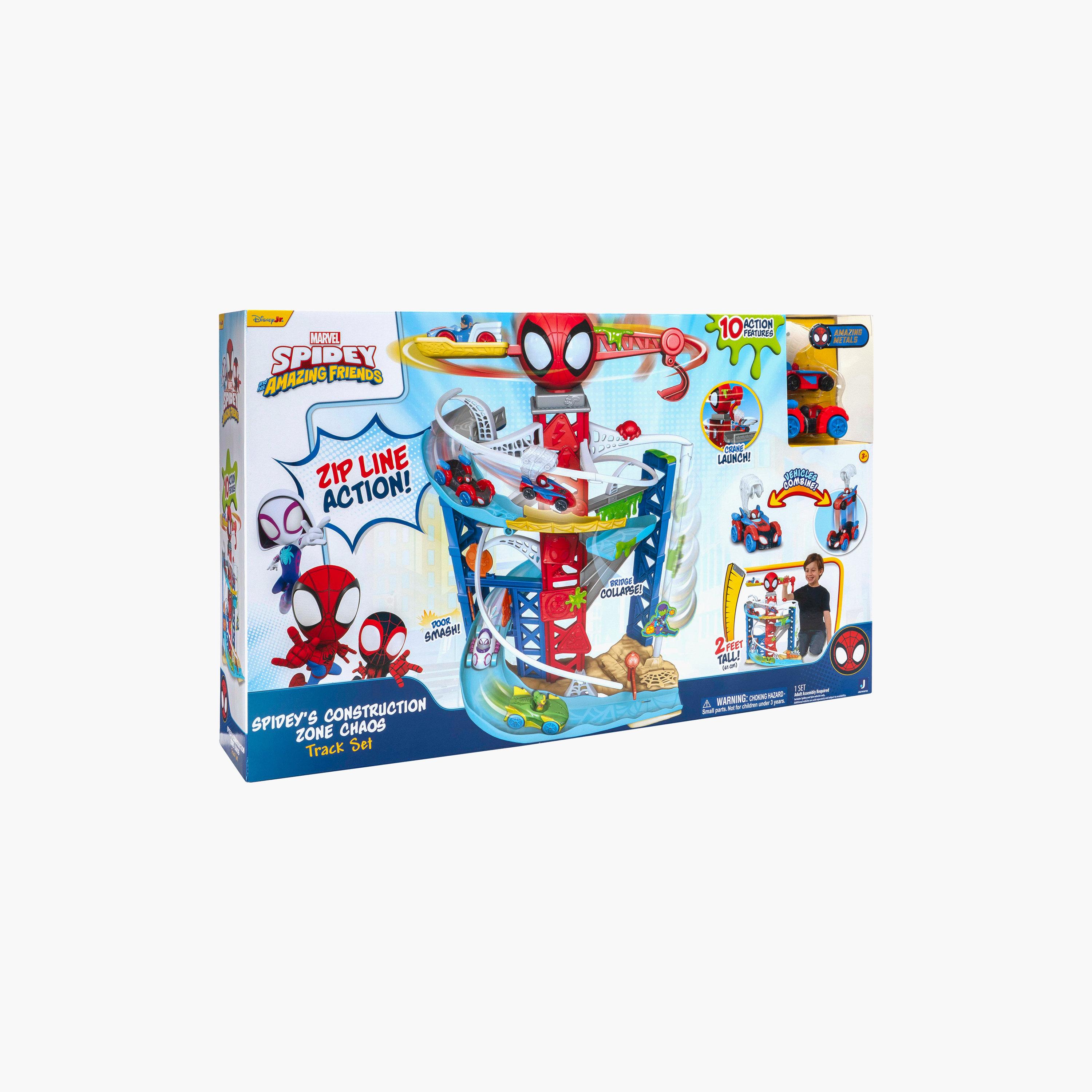 Marvel Spidey And Friends Zip Line Action Construction Zone Track Set-toys-playfigures-actionplaysets-image-9