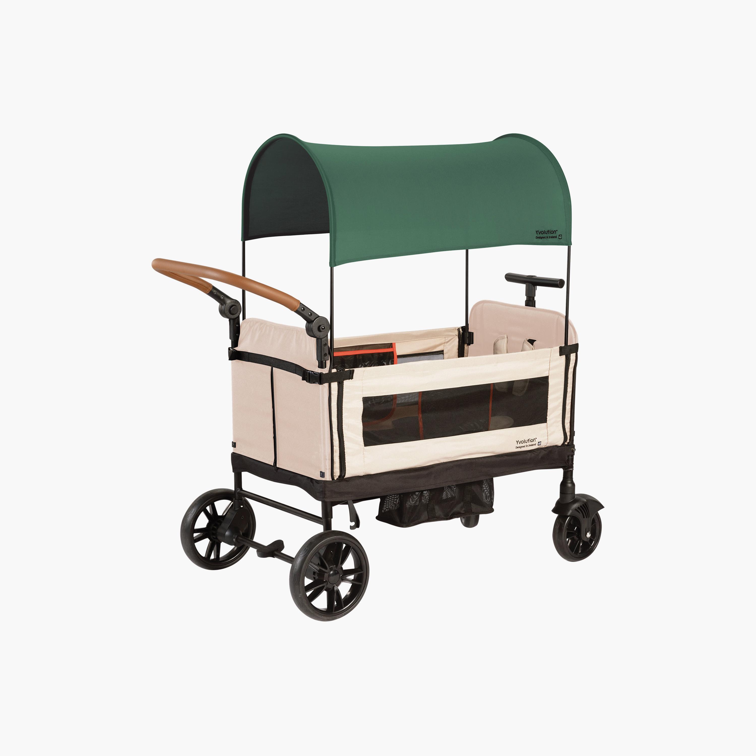 Yvolution Foldable Stroller Wagon with Safety Harness-baby-gear-strollersandprams-strollers-image-1