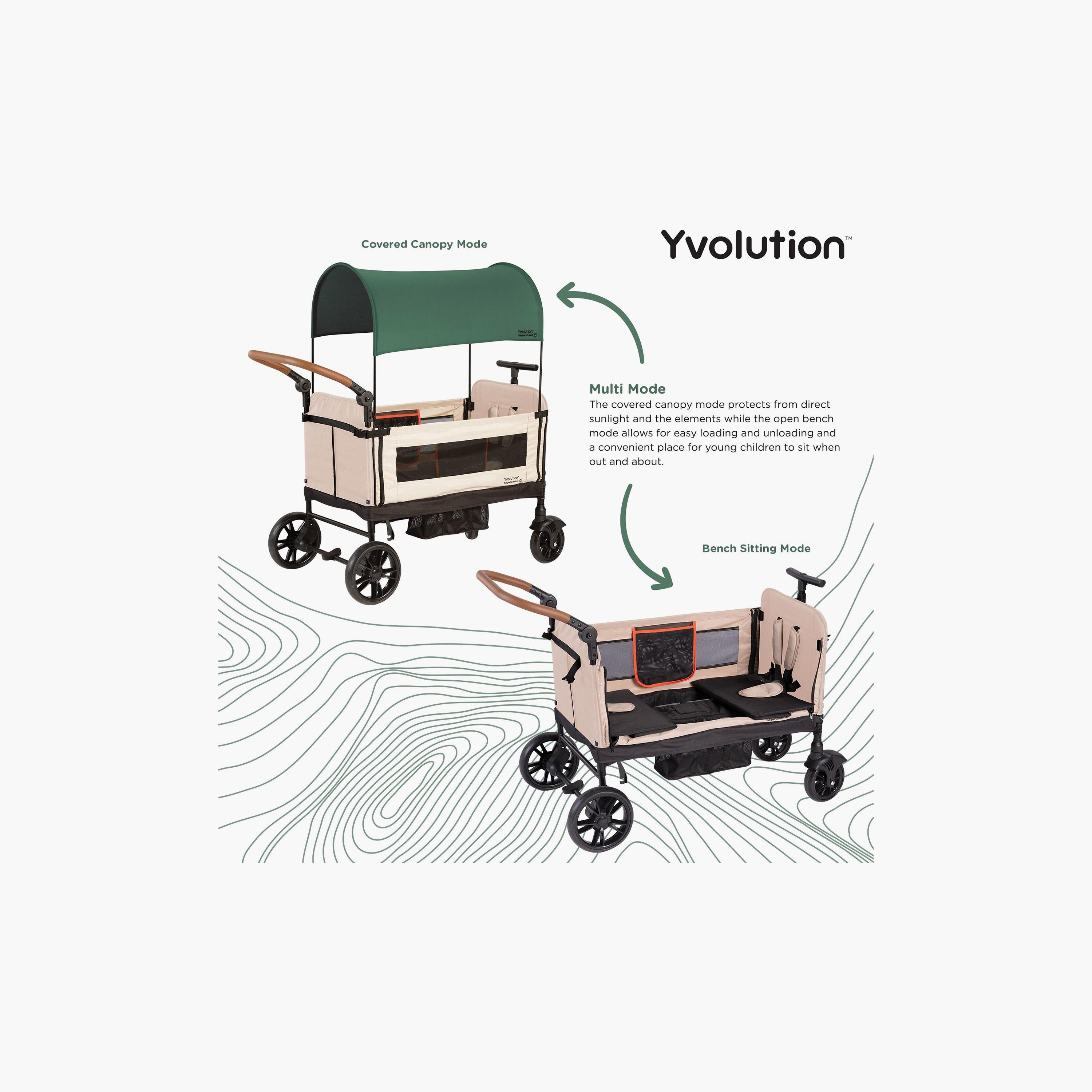 Yvolution Foldable Stroller Wagon with Safety Harness-baby-gear-strollersandprams-strollers-image-10