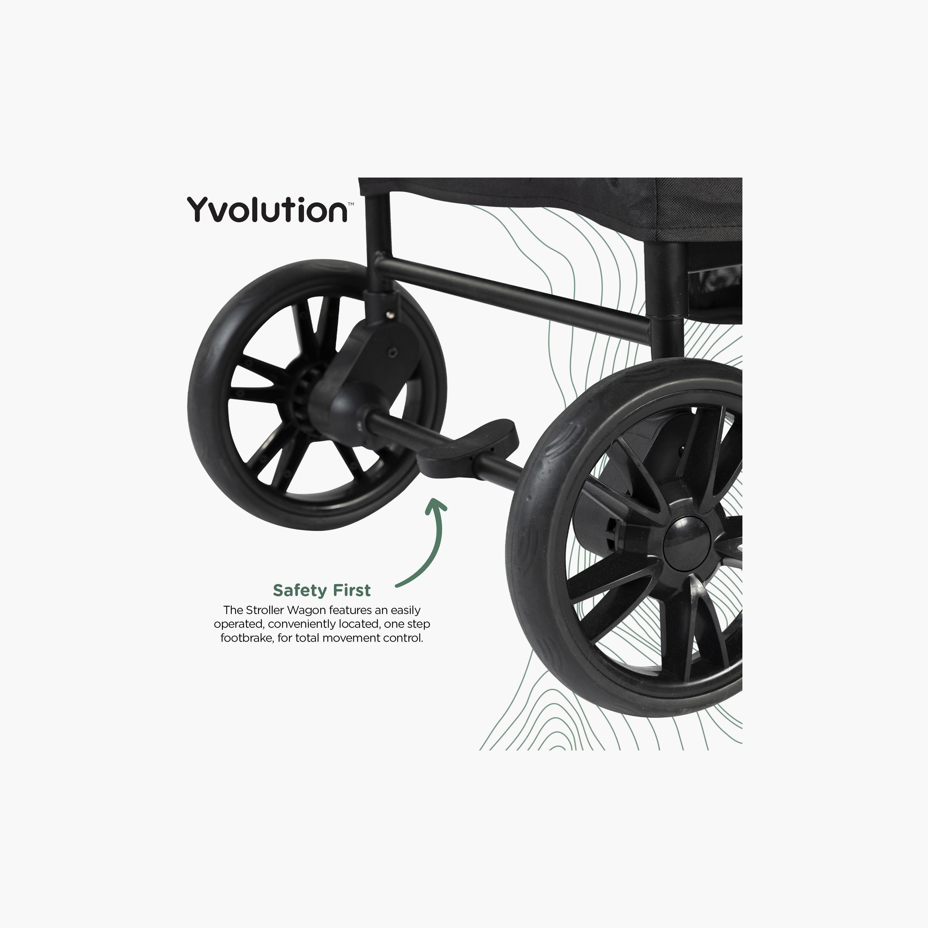 Yvolution Foldable Stroller Wagon with Safety Harness-baby-gear-strollersandprams-strollers-image-13