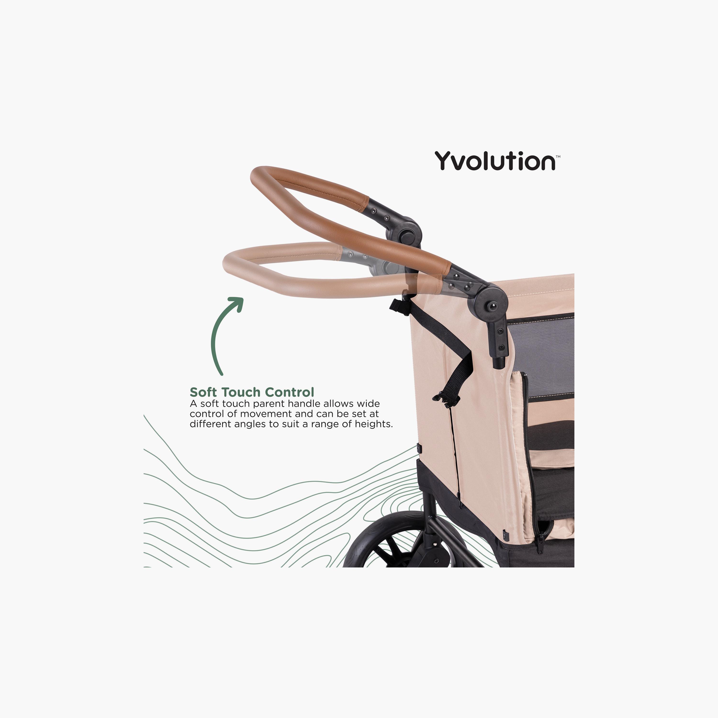 Yvolution Foldable Stroller Wagon with Safety Harness-baby-gear-strollersandprams-strollers-image-4