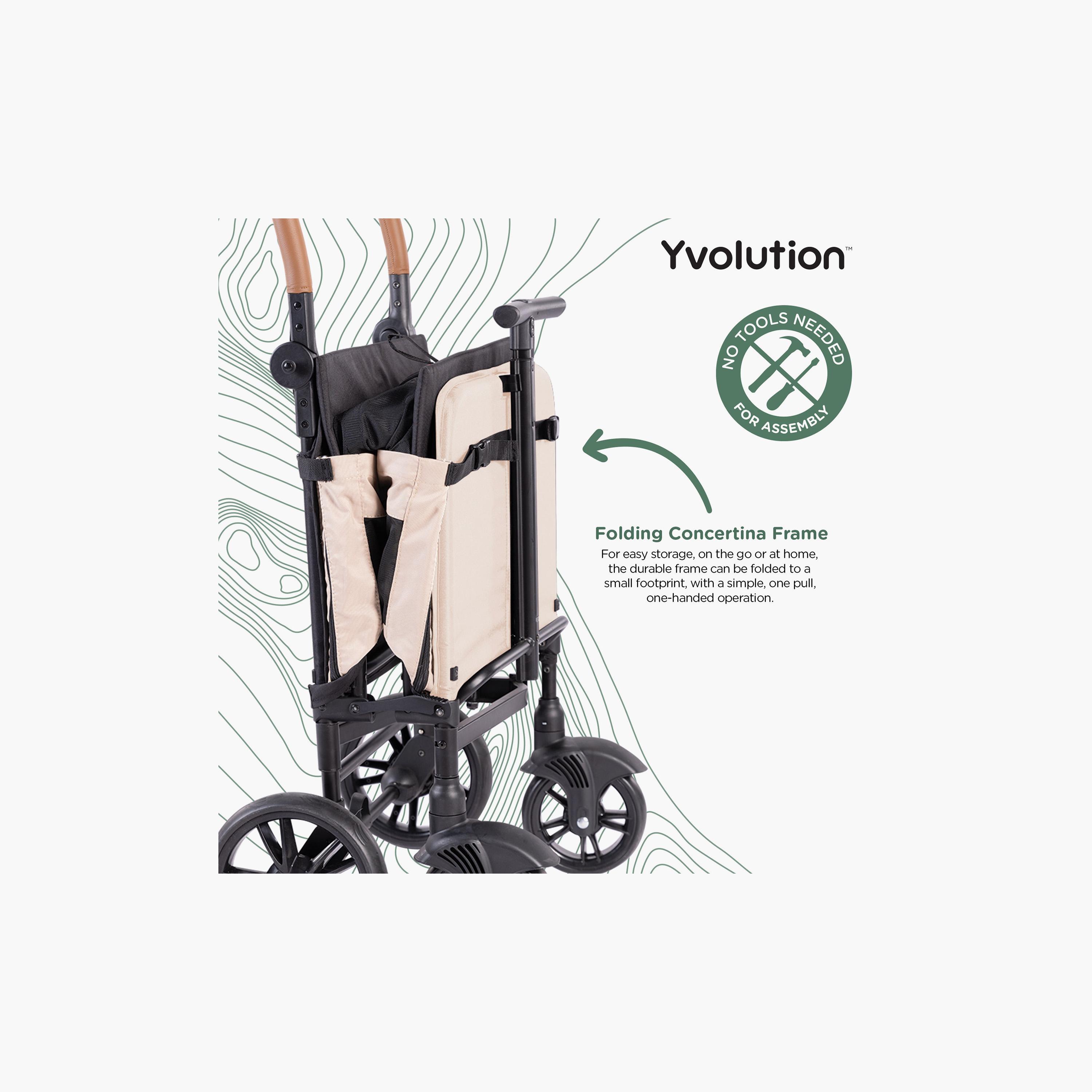 Yvolution Foldable Stroller Wagon with Safety Harness-baby-gear-strollersandprams-strollers-image-7