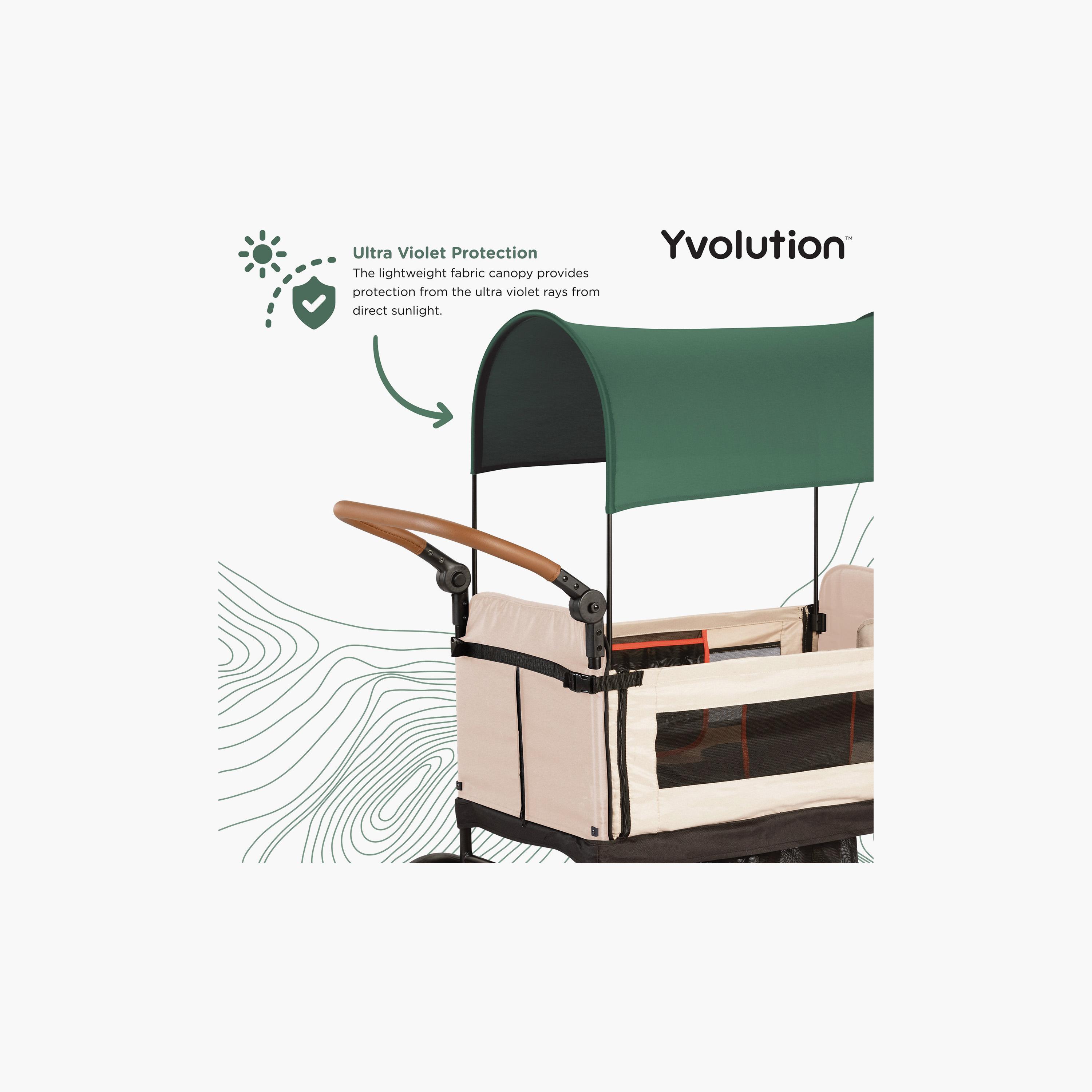 Yvolution Foldable Stroller Wagon with Safety Harness-baby-gear-strollersandprams-strollers-image-8