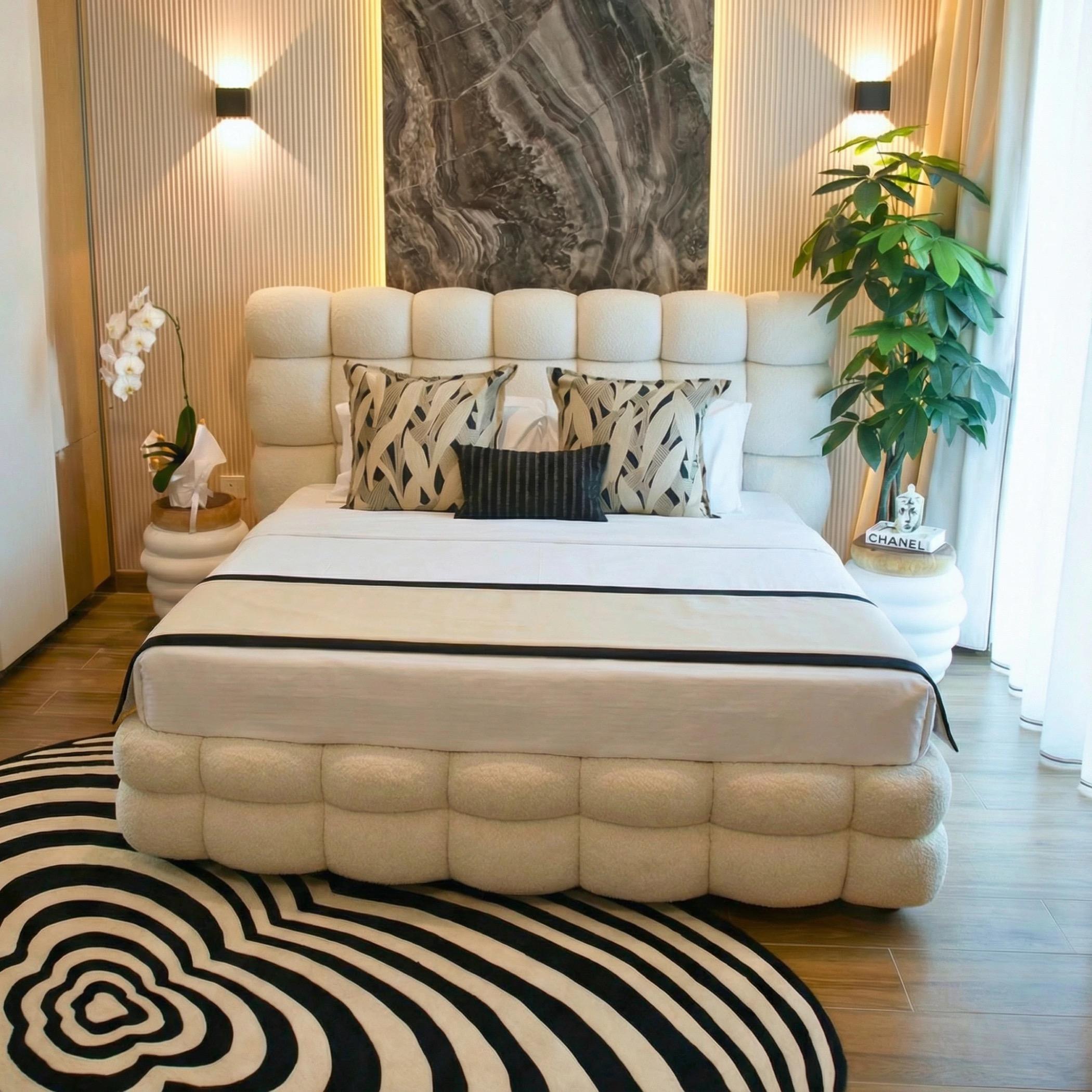 Harper Cloudy Queen Bed - 160x200 cm
