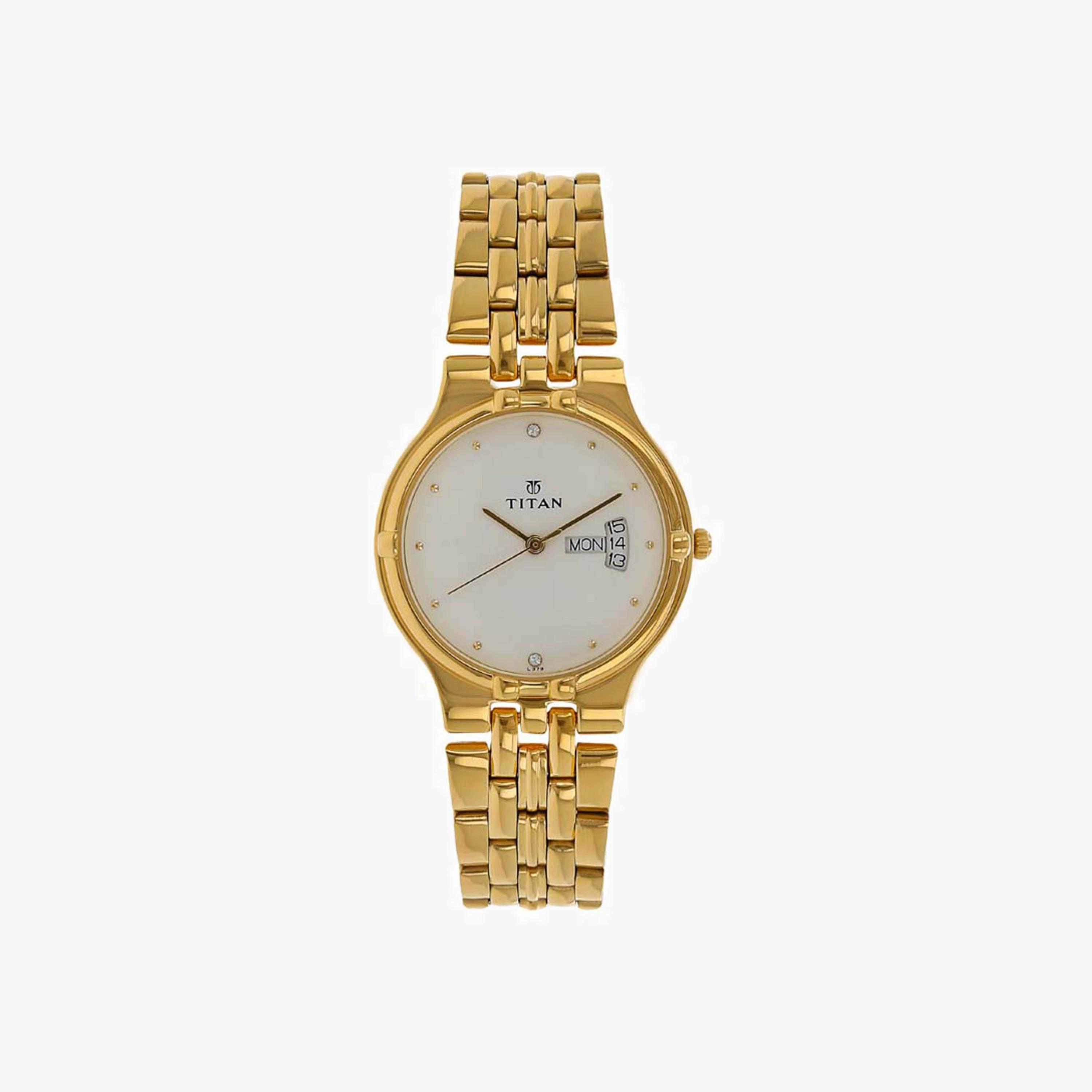 ساعة تيتان بعقارب وسوار معدني للرجال-men-watchesandjewellery-watches-image-1