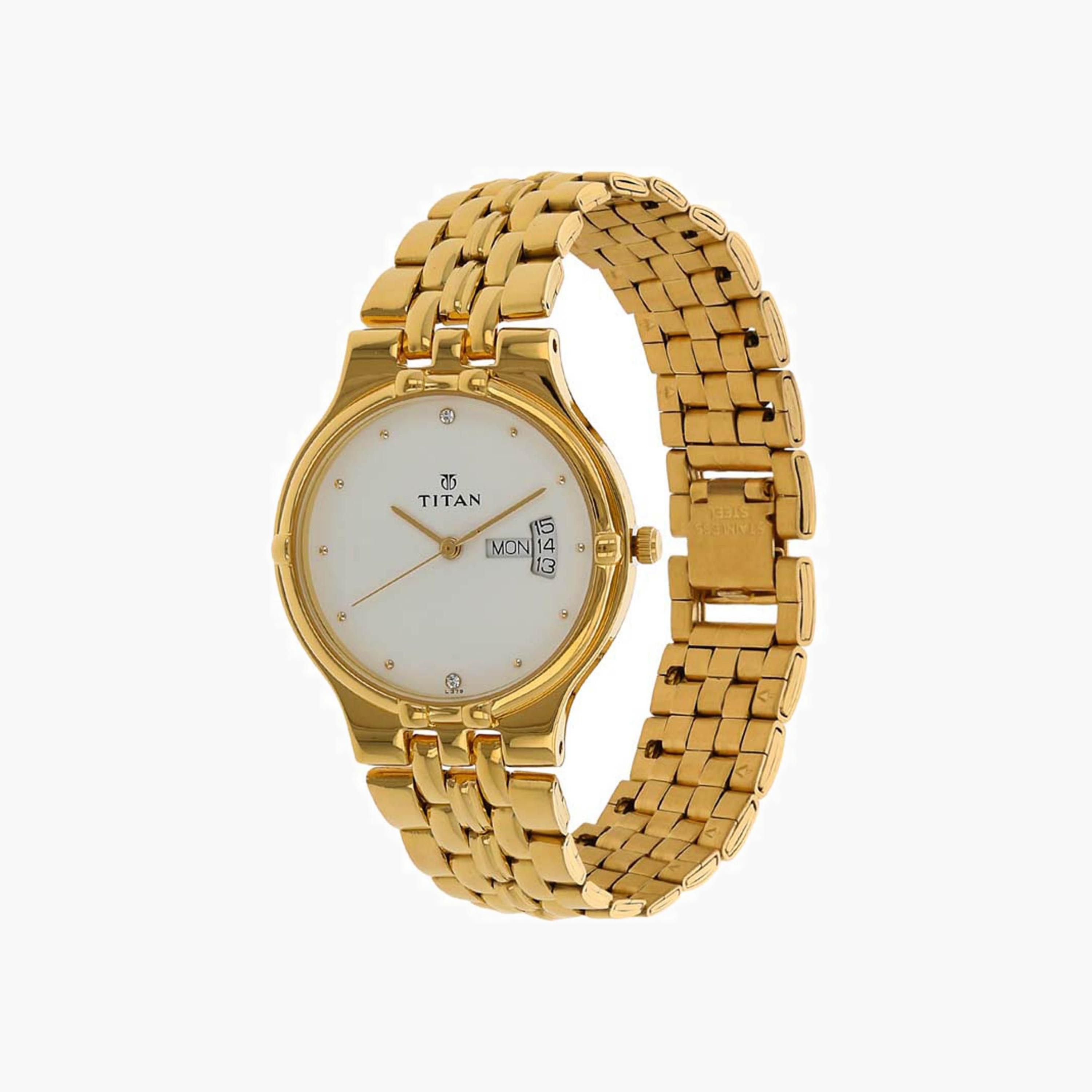 ساعة تيتان بعقارب وسوار معدني للرجال-men-watchesandjewellery-watches-image-3