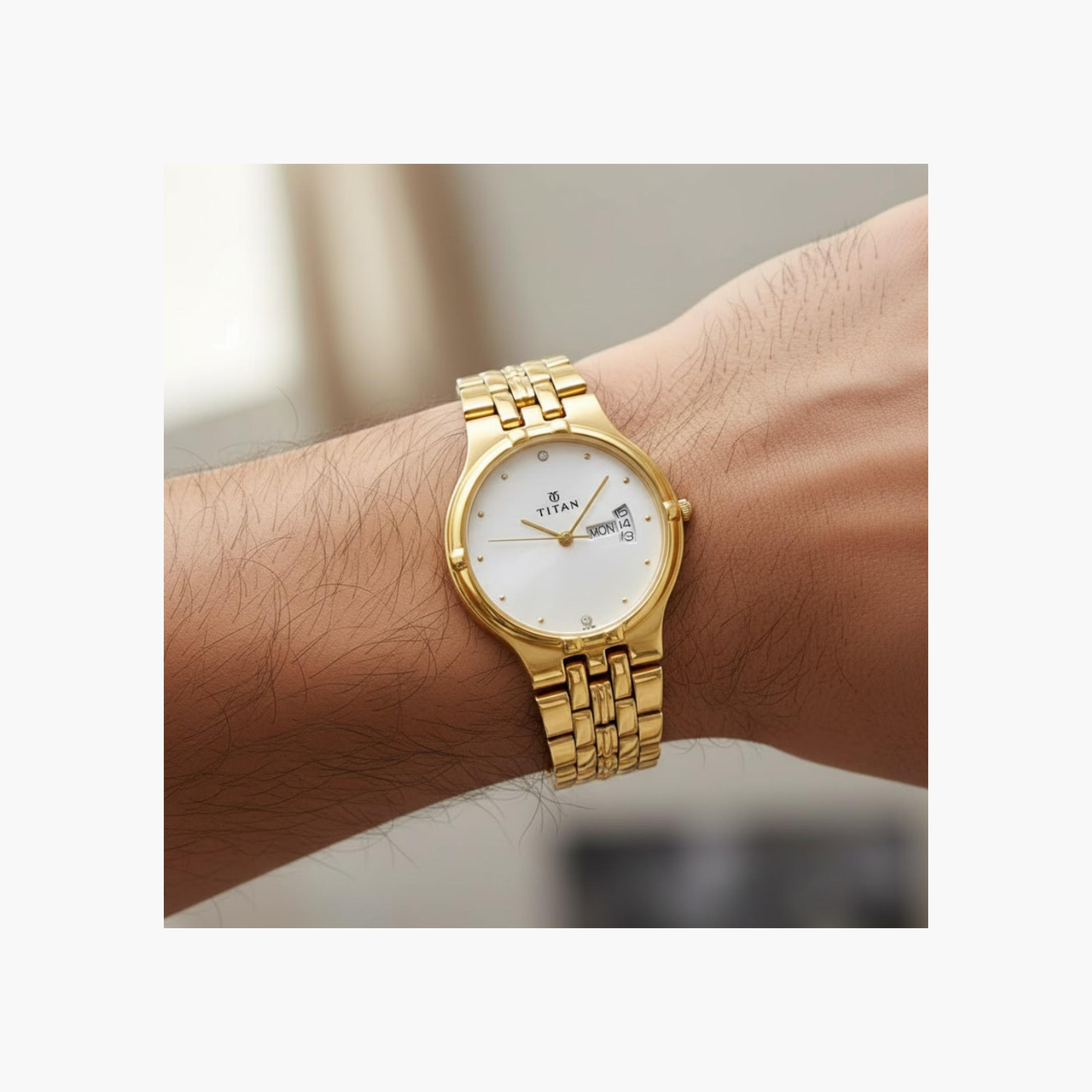 ساعة تيتان بعقارب وسوار معدني للرجال-men-watchesandjewellery-watches-image-6