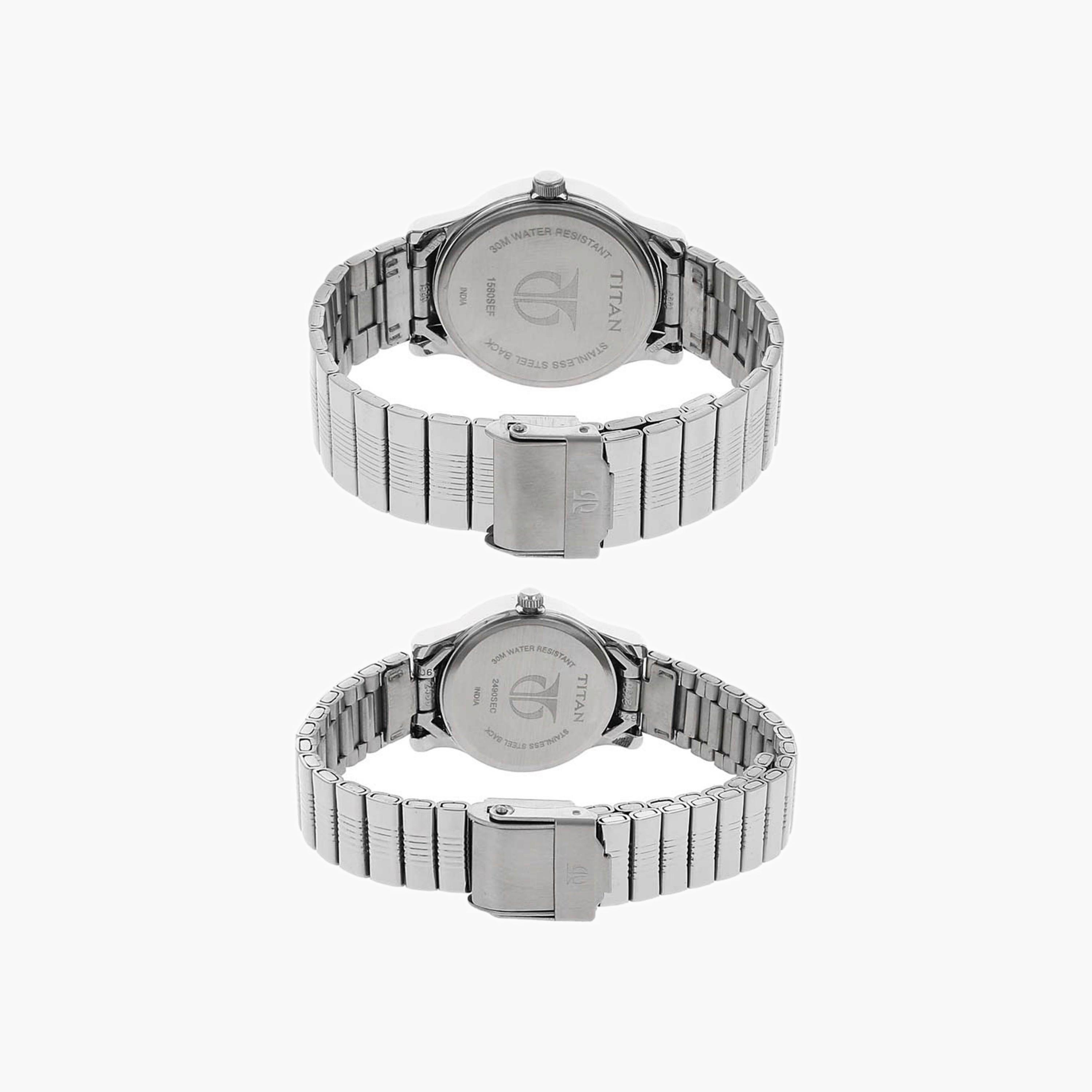 Titan Stainless Steel Couple Watches-men-watchesandjewellery-watches-image-2