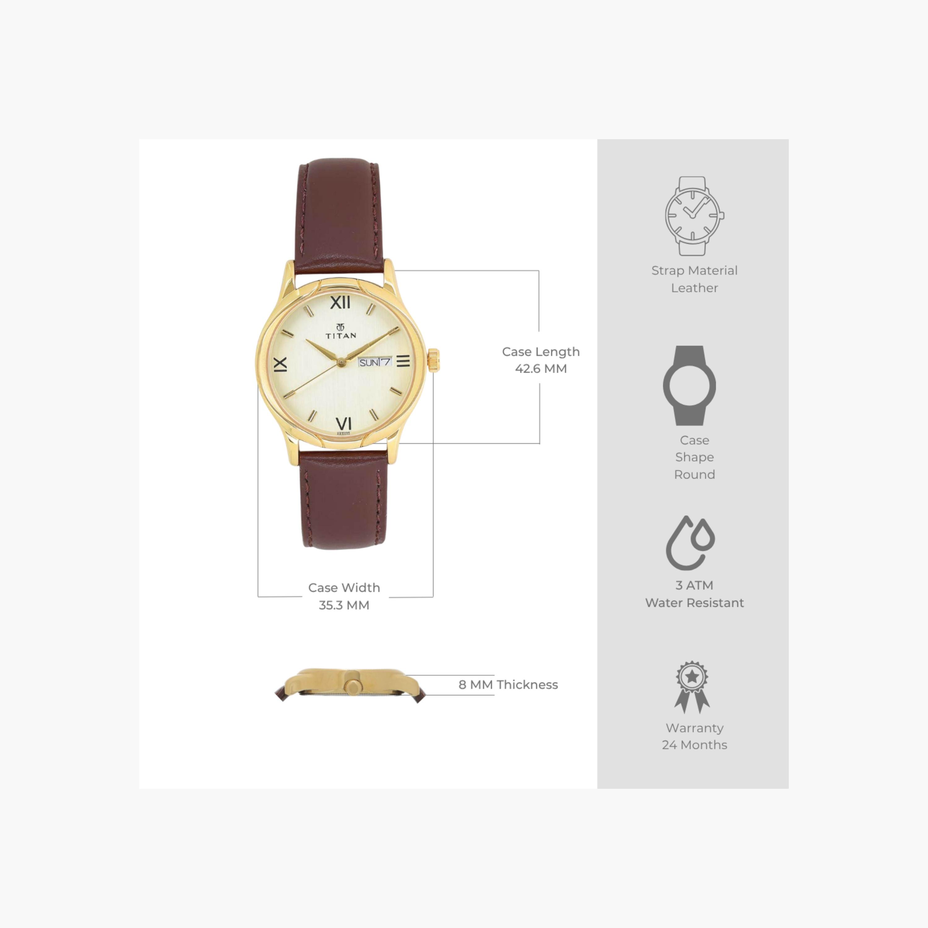 Titan Men's Analogue Leather Watch-men-watchesandjewellery-watches-image-2