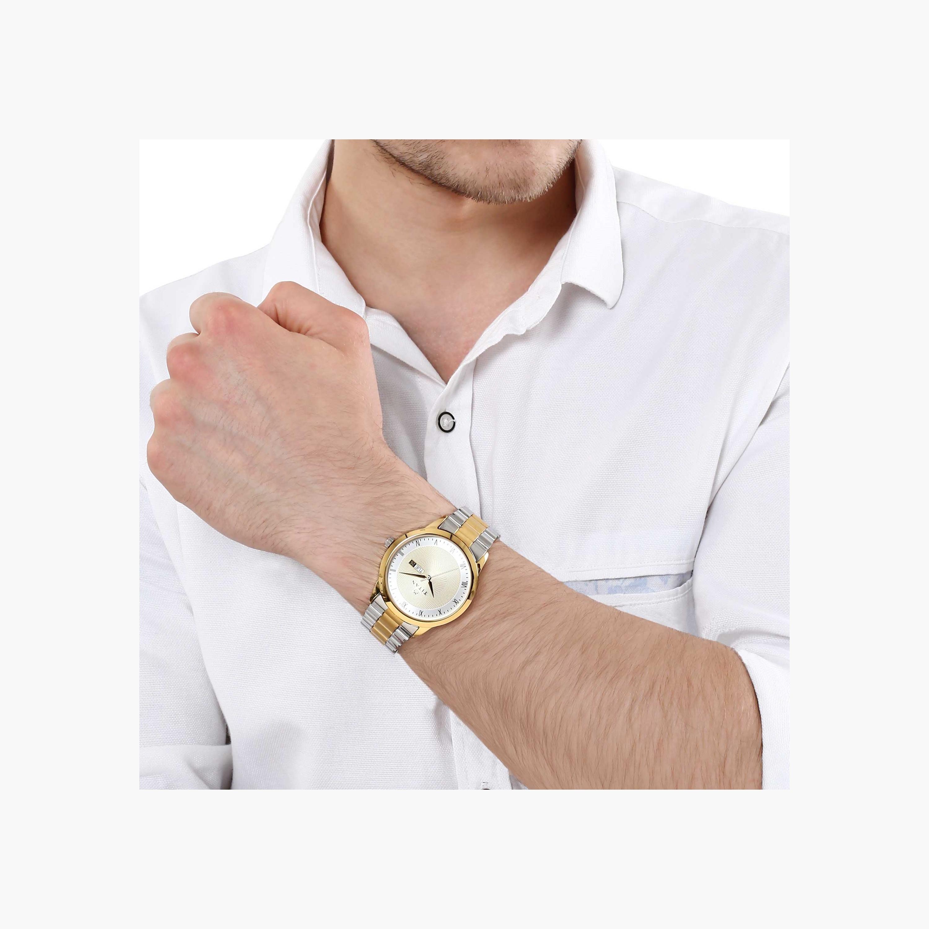 ساعة تيتان بعقارب ومينا معدني للرجال-men-watchesandjewellery-watches-image-6